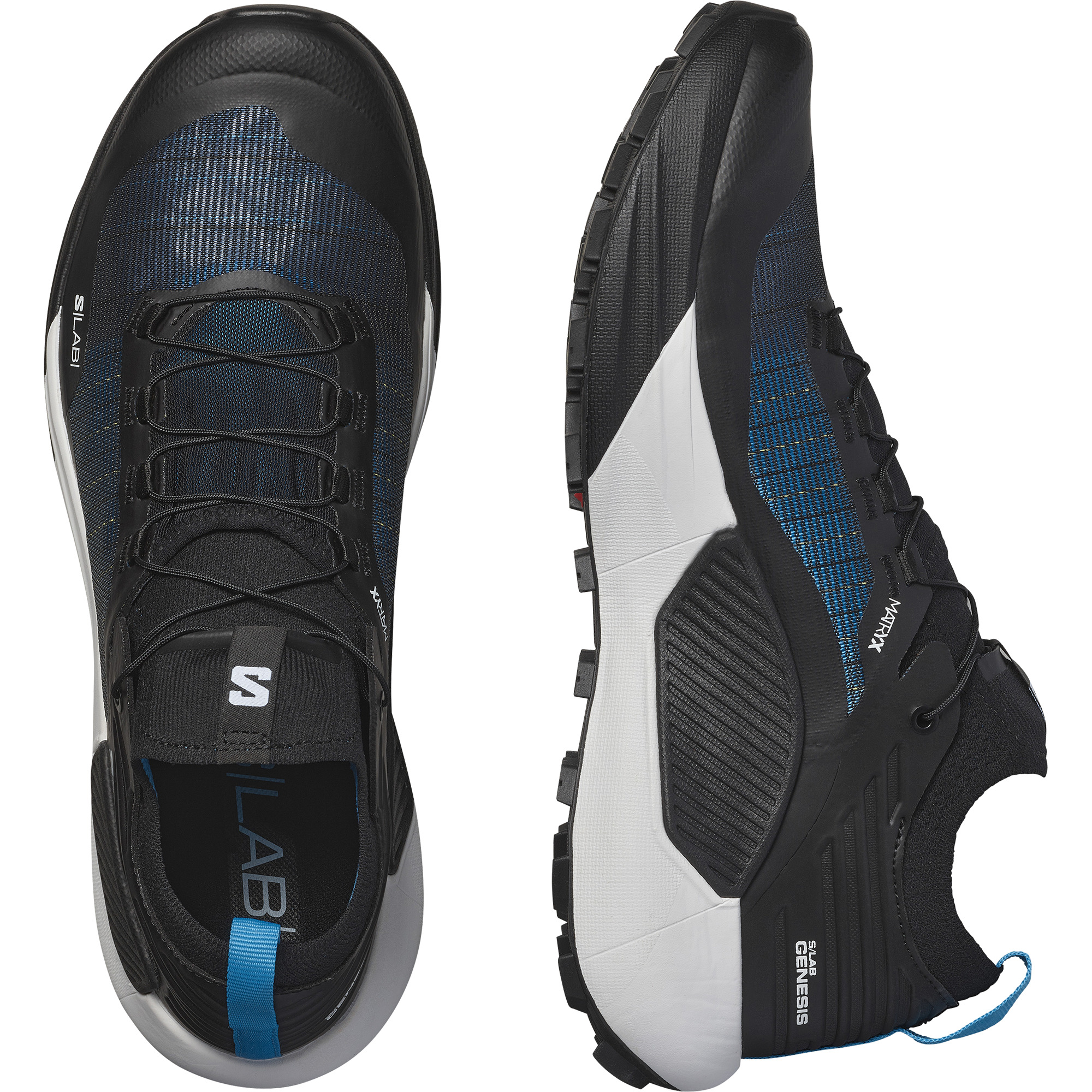 SALOMON S/LAB GENESIS Black / White / BLUE DANUBE