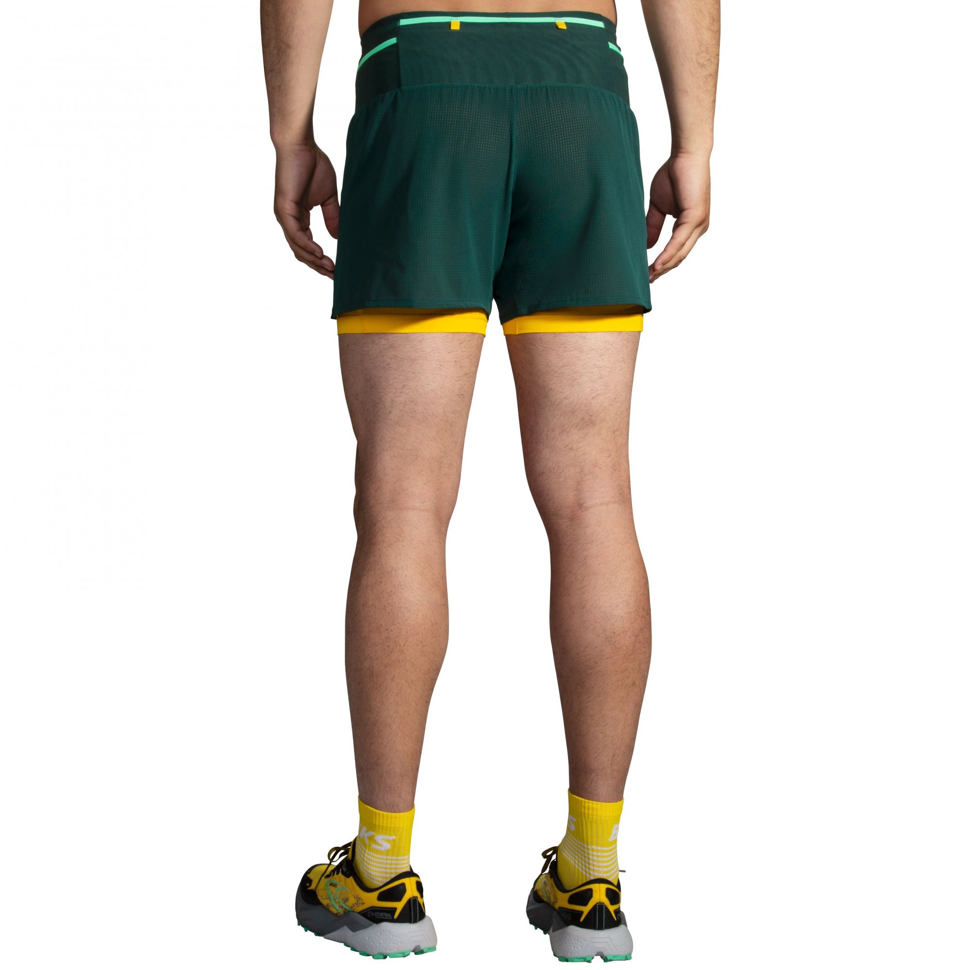 BROOKS High Point 5" 2in1 Short M zelená