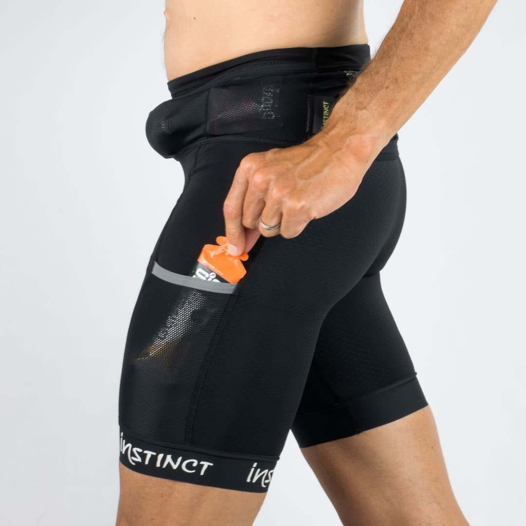 INSTINCT Běžecké šortky ULTRA TRAIL SKIN Black