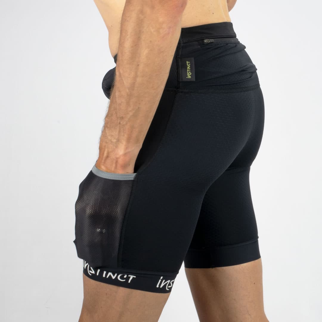 INSTINCT Běžecké šortky ULTRA TRAIL SKIN Black