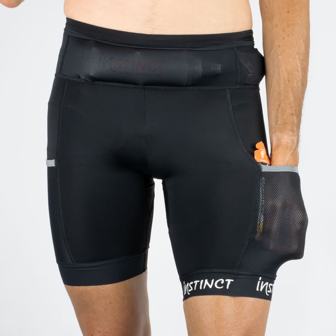 INSTINCT Běžecké šortky ULTRA TRAIL SKIN Black