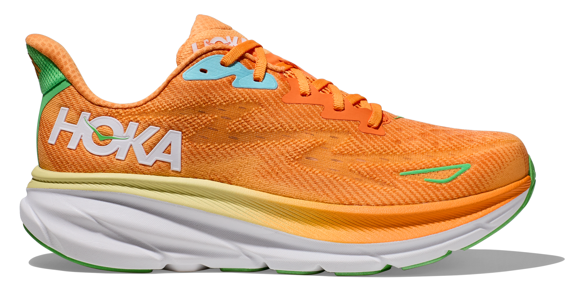 HOKA CLIFTON 9 M WIDE SOLAR FLARE / SHERBET