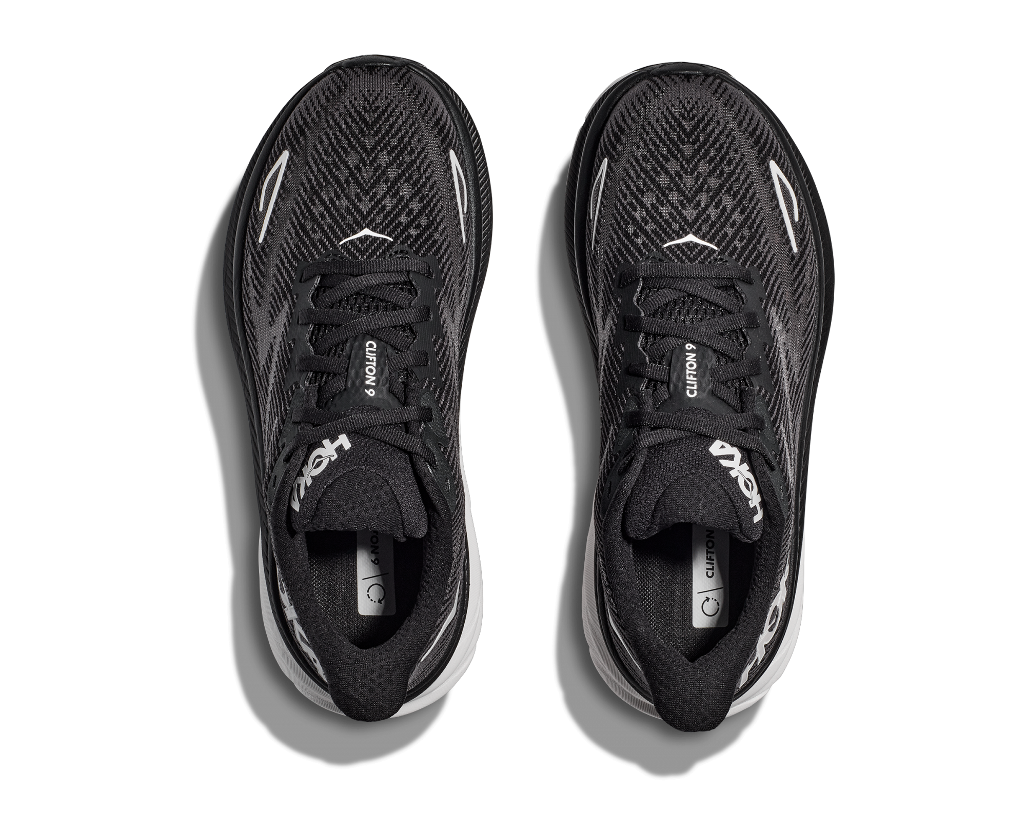 HOKA CLIFTON 9 M BLACK / WHITE