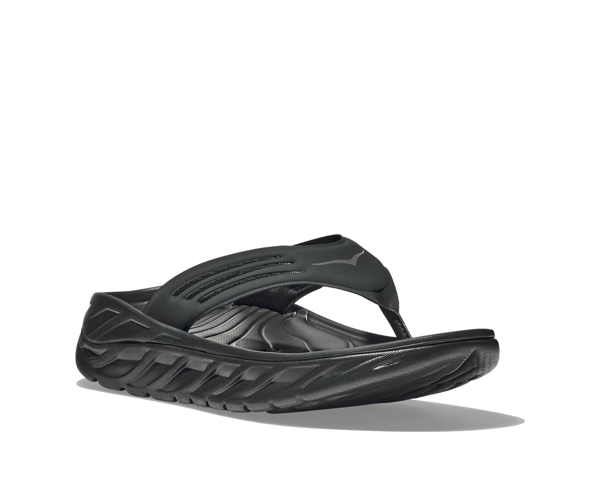 HOKA ORA RECOVERY FLIP BLACK / DARK GULL GRAY