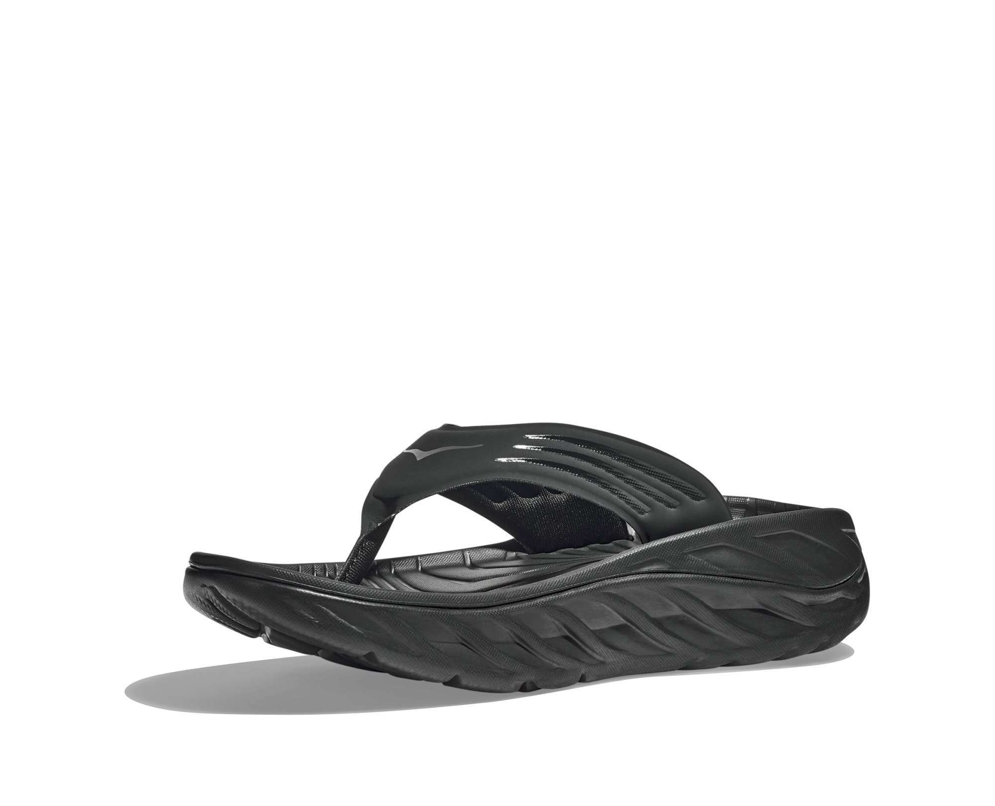 HOKA ORA RECOVERY FLIP BLACK / DARK GULL GRAY