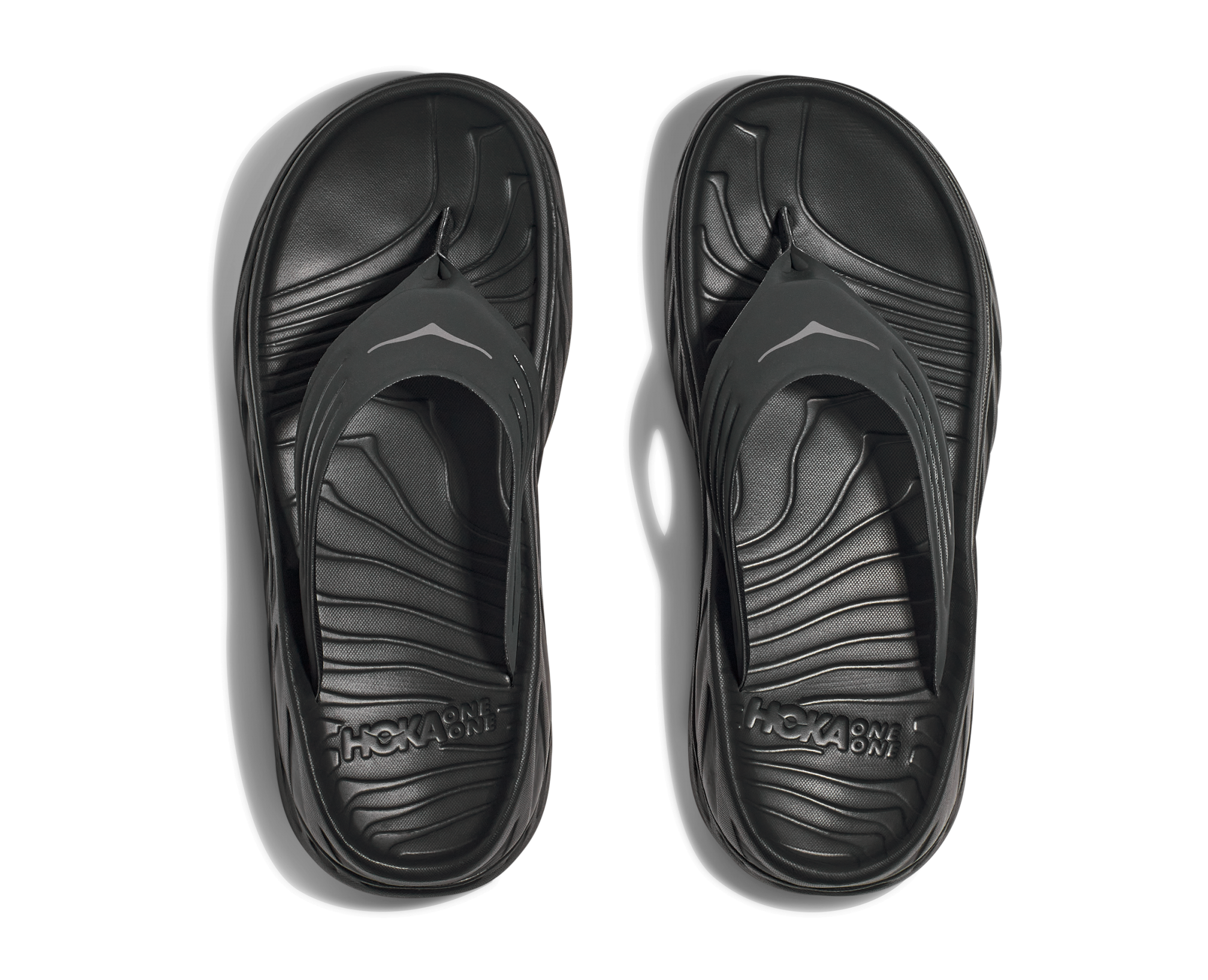 HOKA ORA RECOVERY FLIP BLACK / DARK GULL GRAY