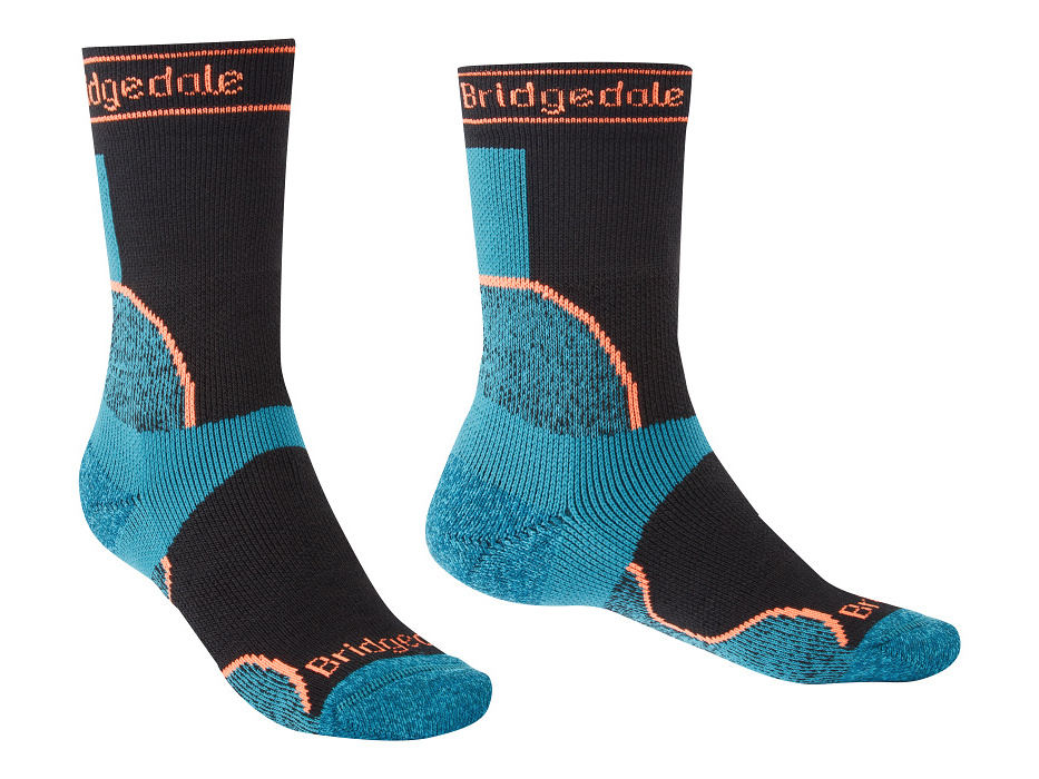 BRIDGEDALE Women's Midweight T2 Merino Sport Crew Black