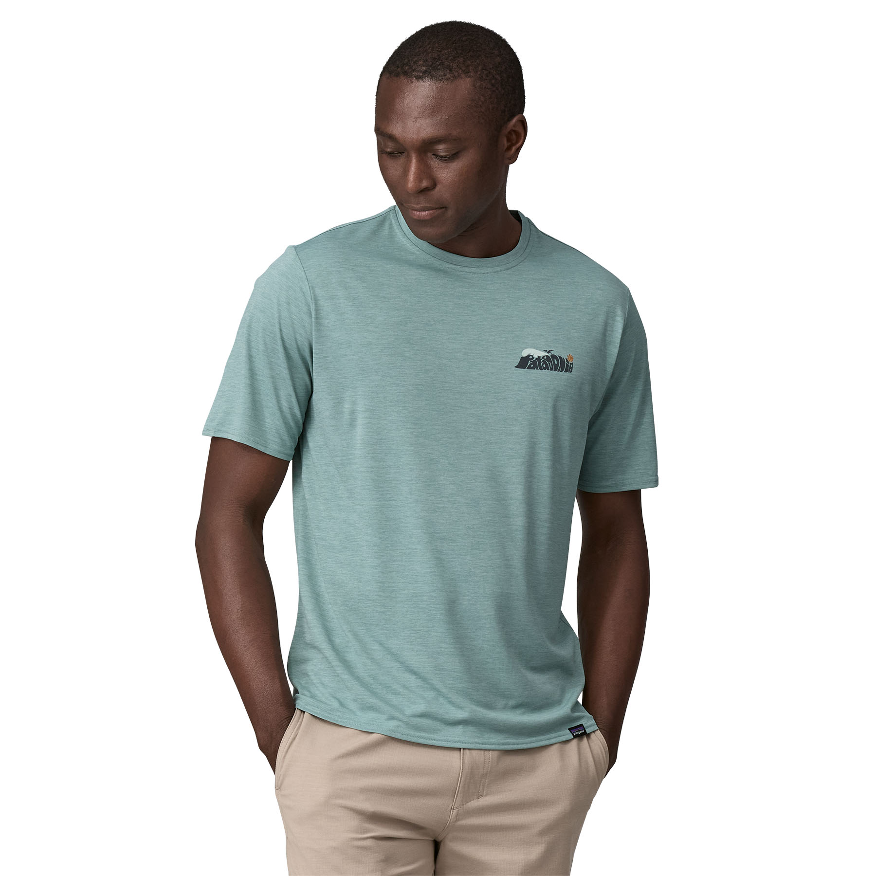 PATAGONIA Men's Capilene® Cool Daily Graphic Shirt Seadaze: Thermal Blue X-Dye