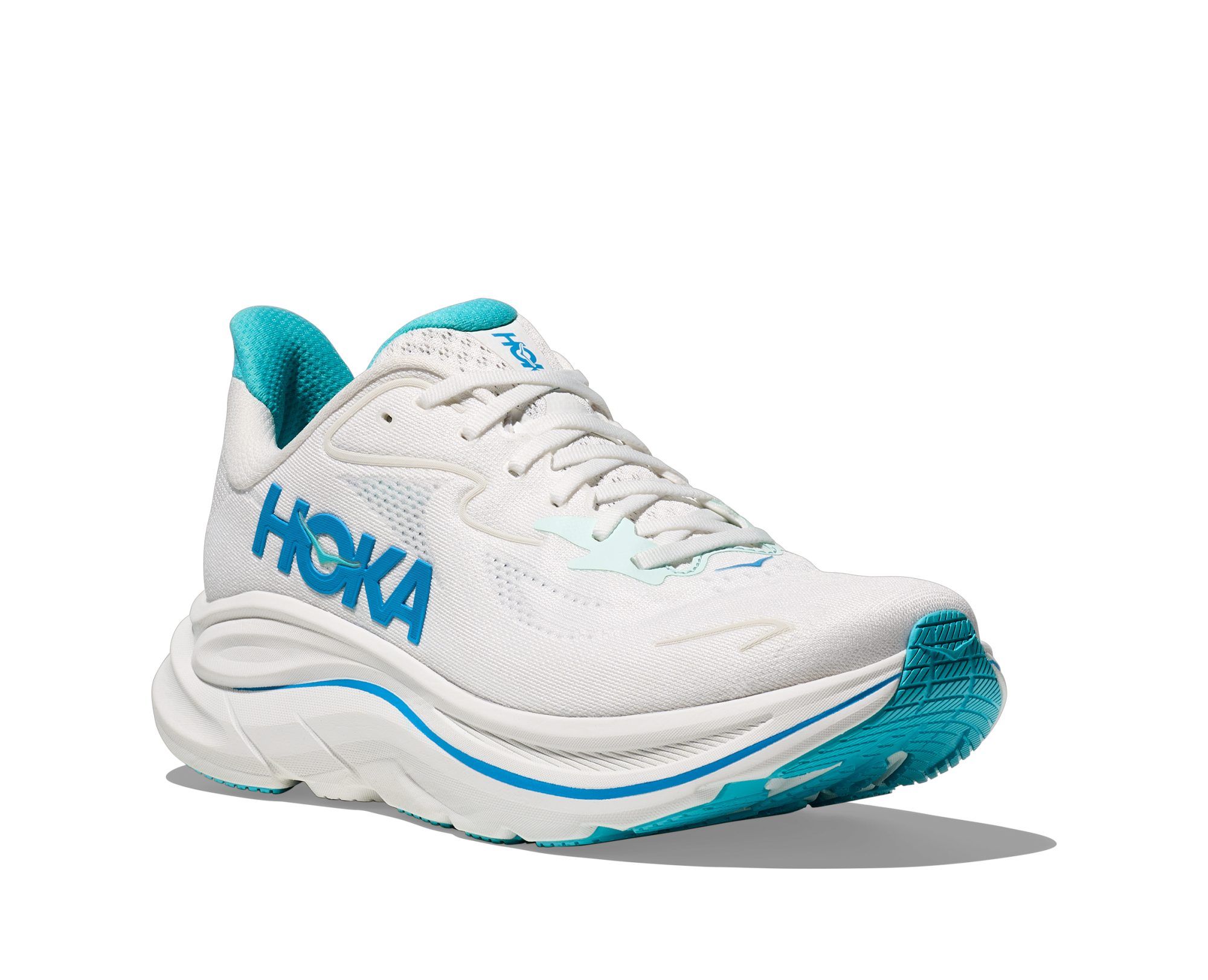 HOKA Clifton 10 M White / Skyward Blue