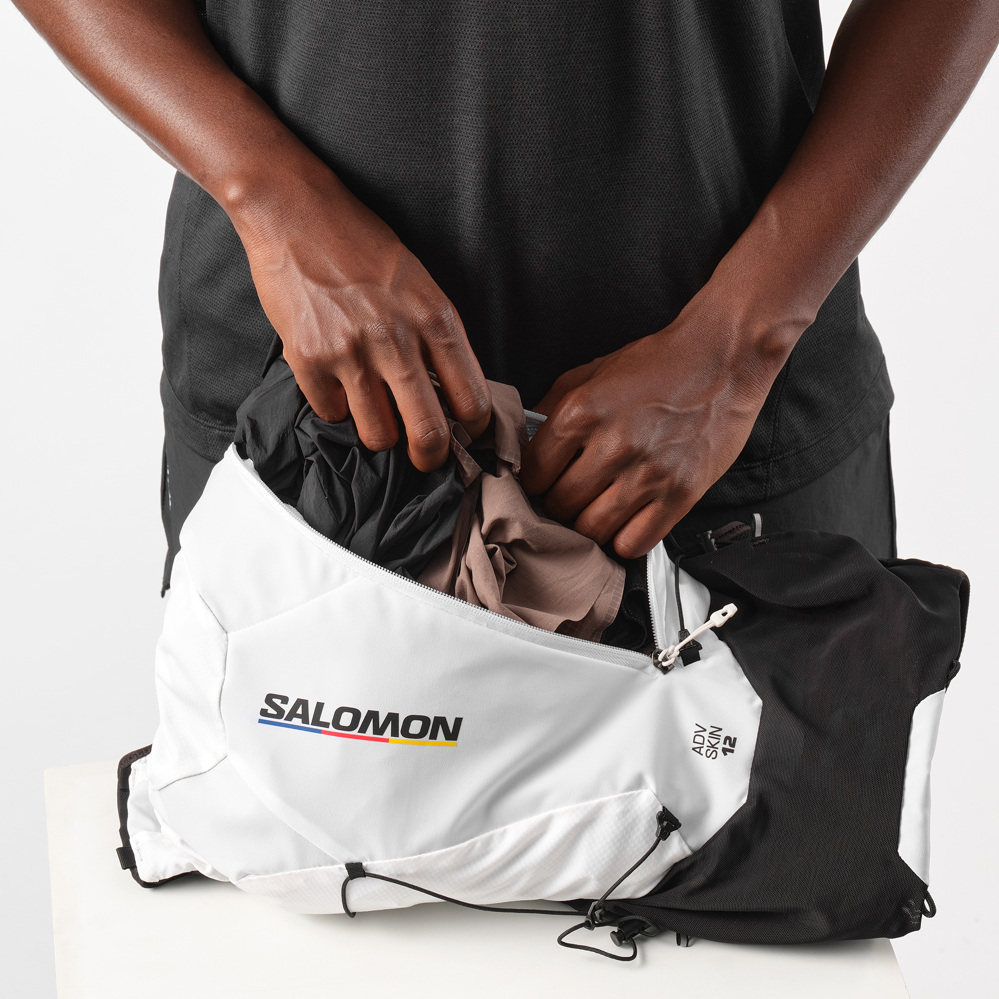 SALOMON ADV Skin 12 Race Flag Set Black / White
