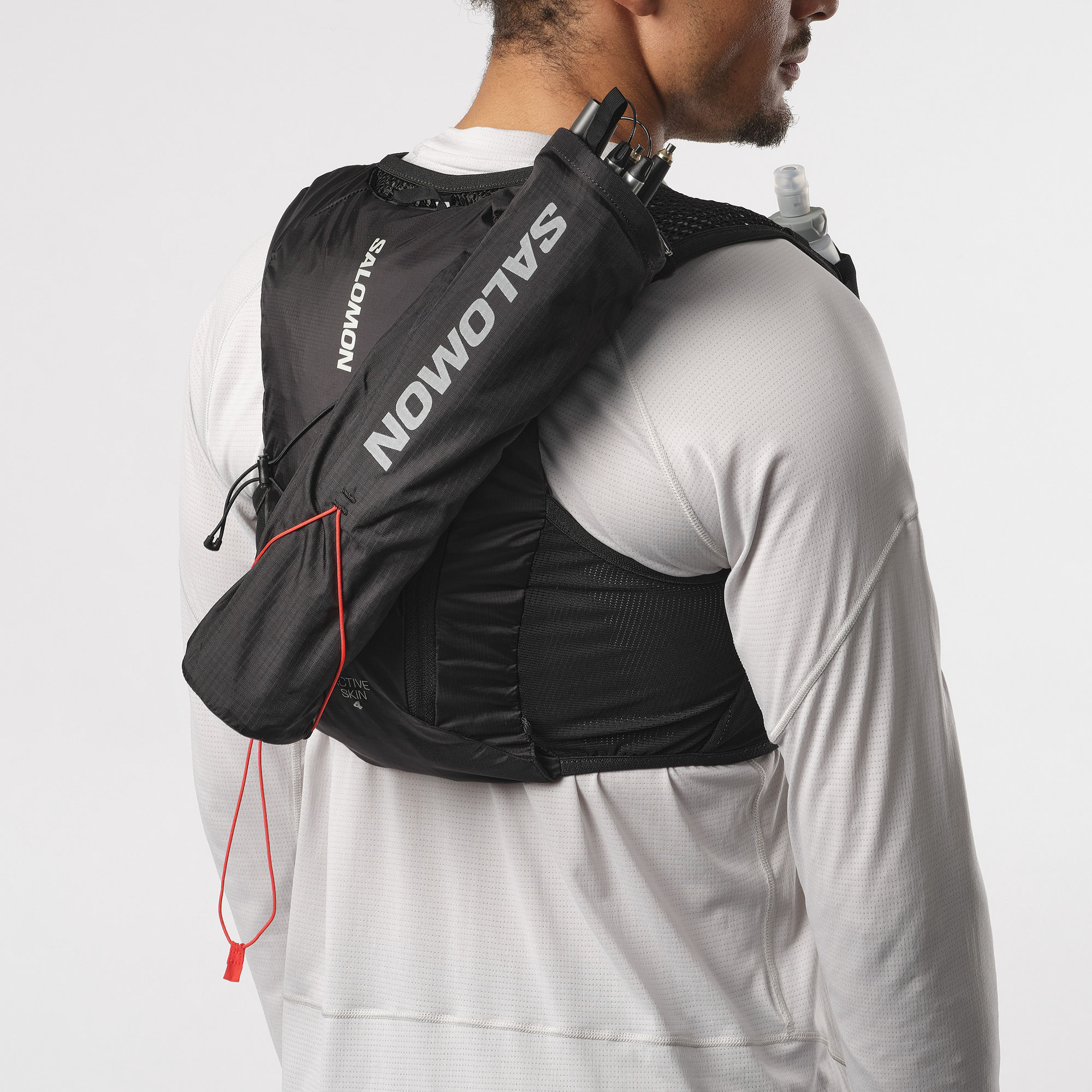 SALOMON Active Skin 4 Set Black / Metal