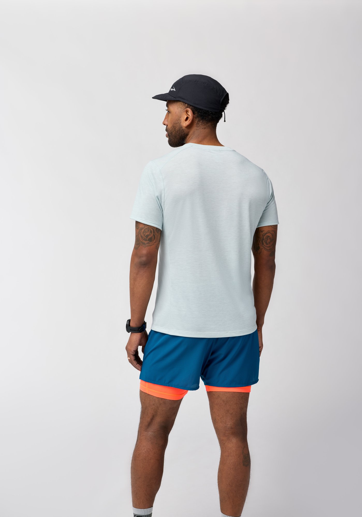 BROOKS Distance Short Sleeve 3.0 M Modrá