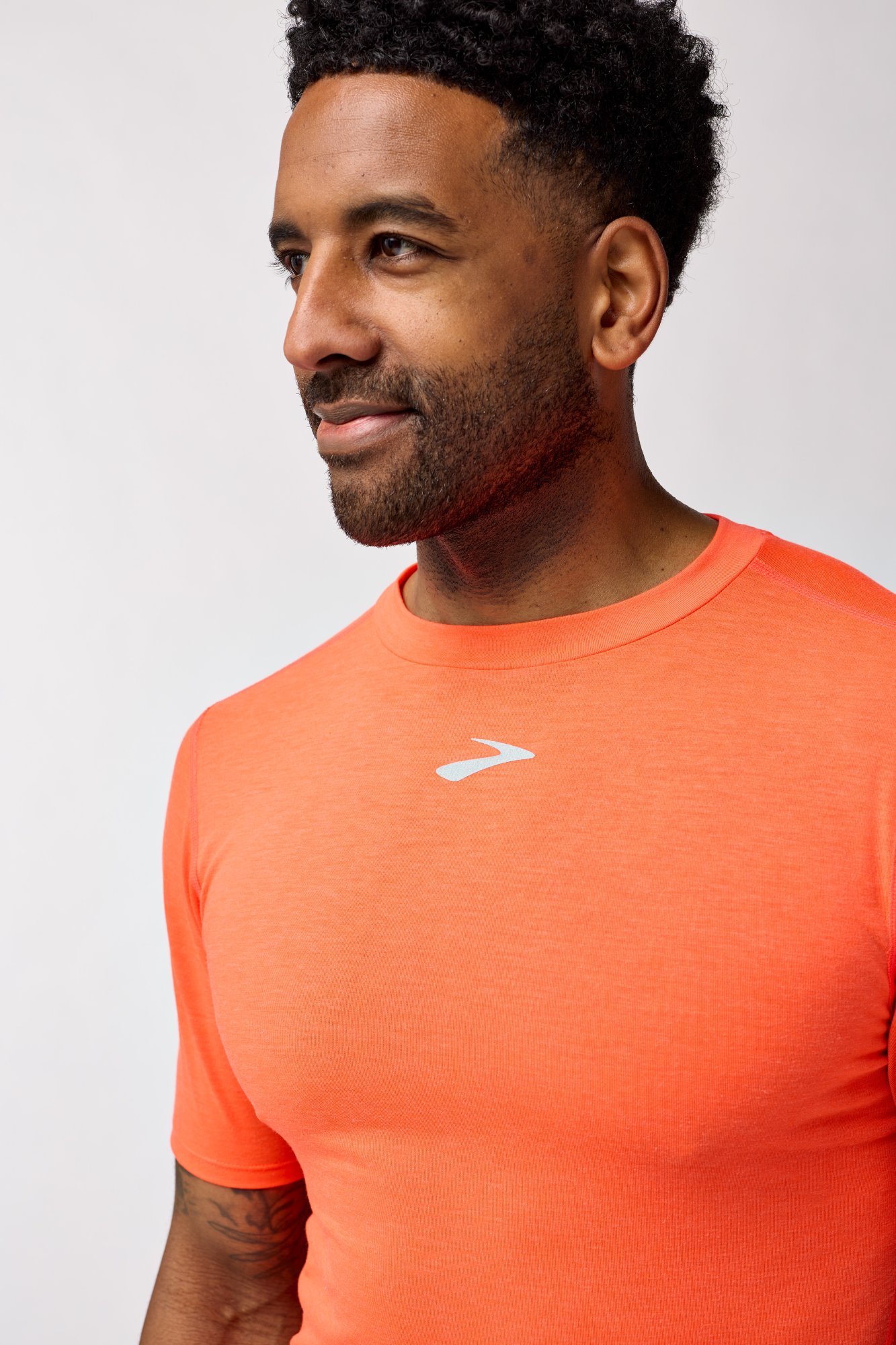 BROOKS High Point Short Sleeve M Červená