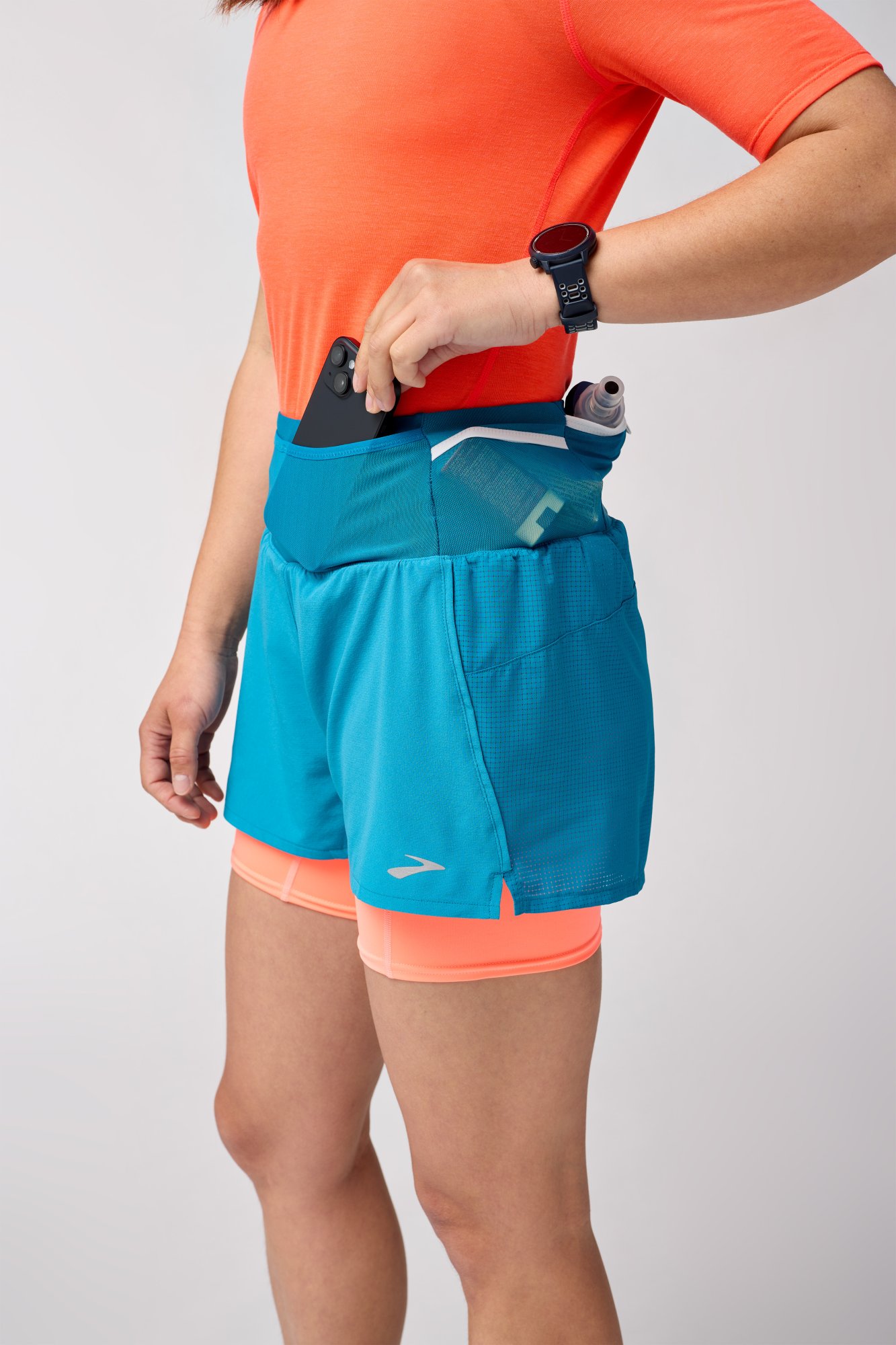 BROOKS High Point 3" 2in1 Short 2.0 W Modrá