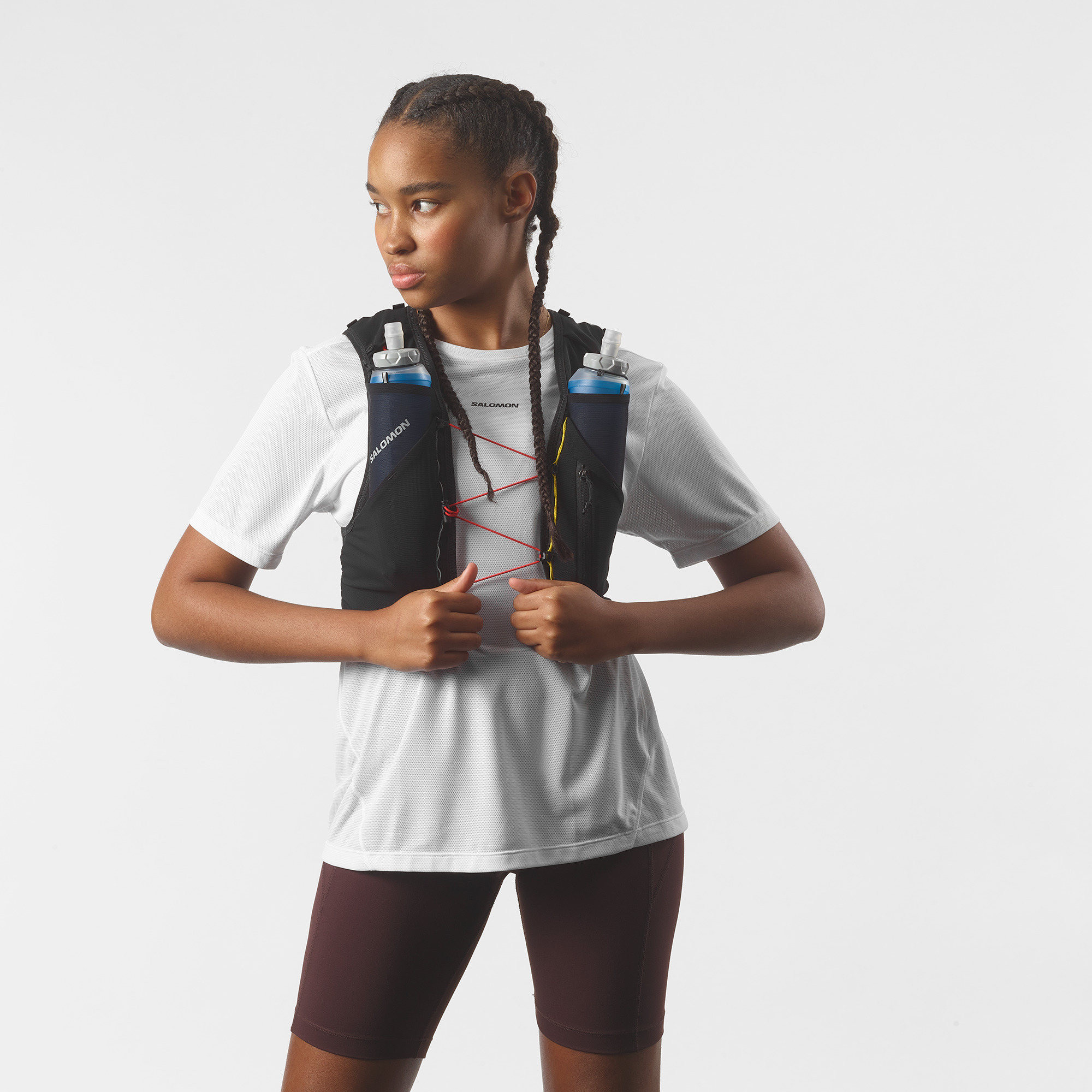 SALOMON ADV Skin 5 Race Flag Set Black / White