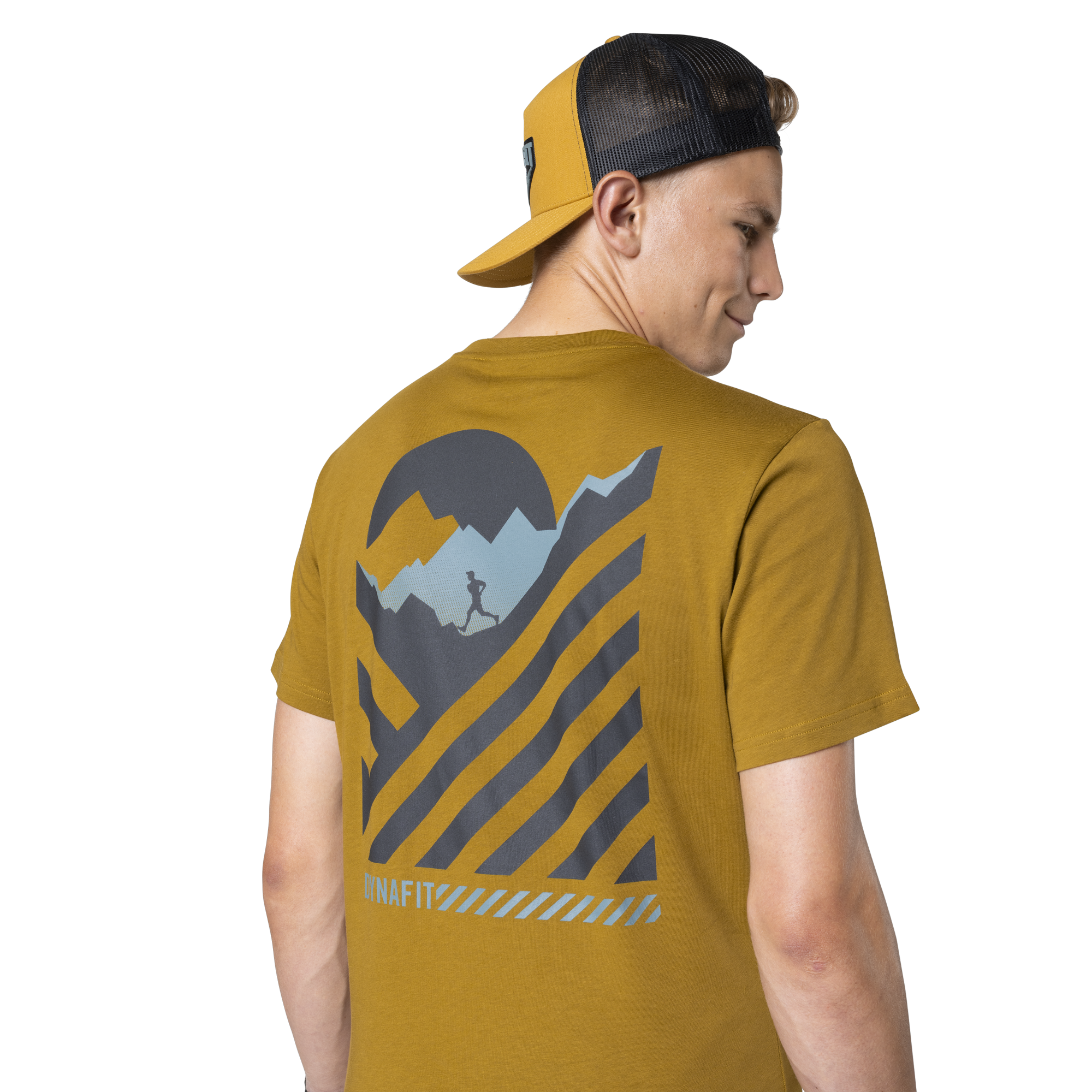 DYNAFIT 24/7 Graphic T-Shirt Men Relic / Striped Elevation