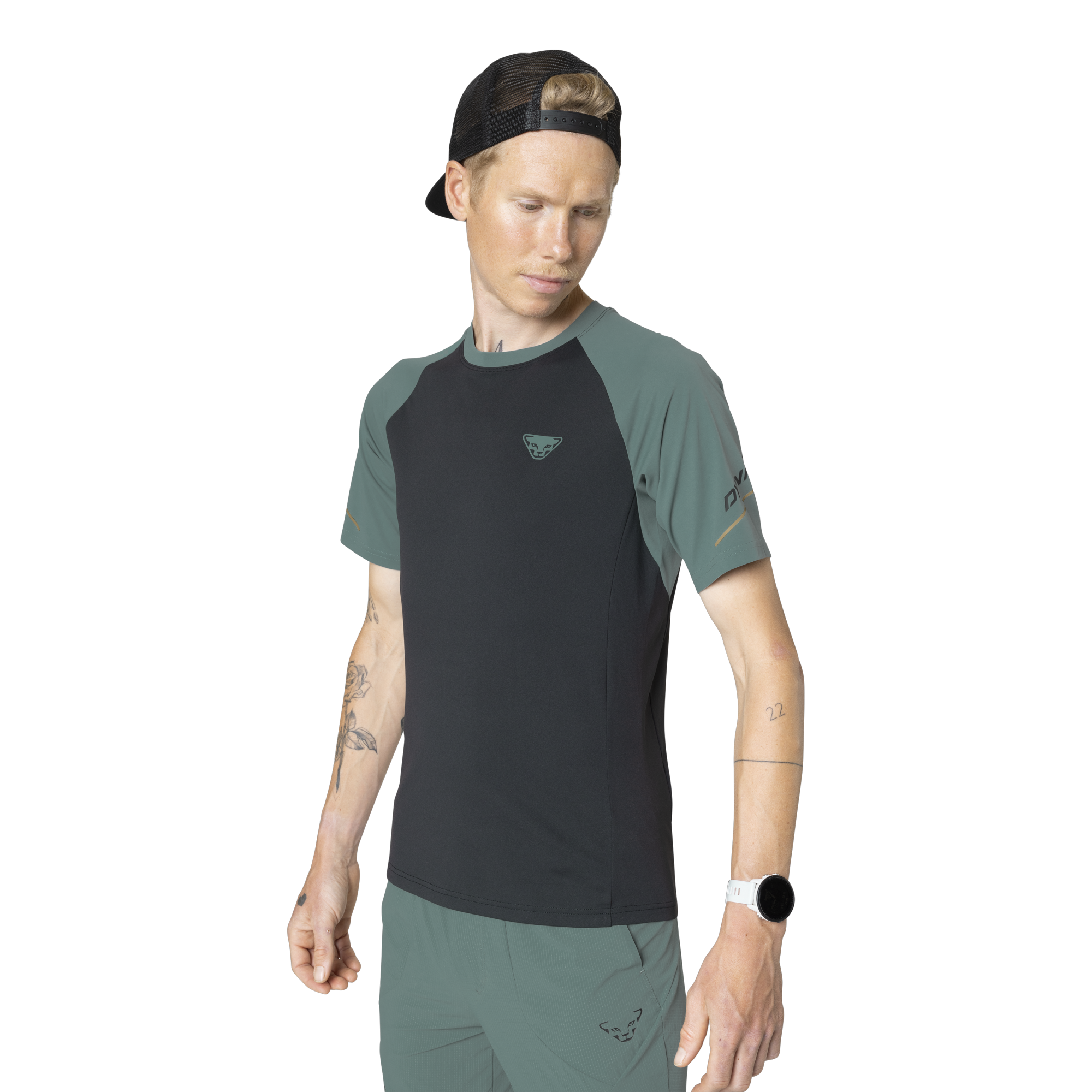 DYNAFIT Alpine Pro Short Sleeve Shirt Men Black Out Atlantic