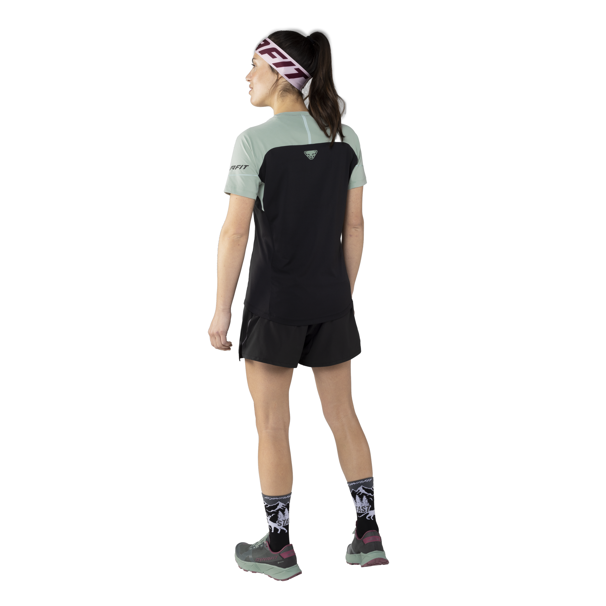 DYNAFIT Alpine Pro Short Sleeve Shirt Women Black Out Jadelite