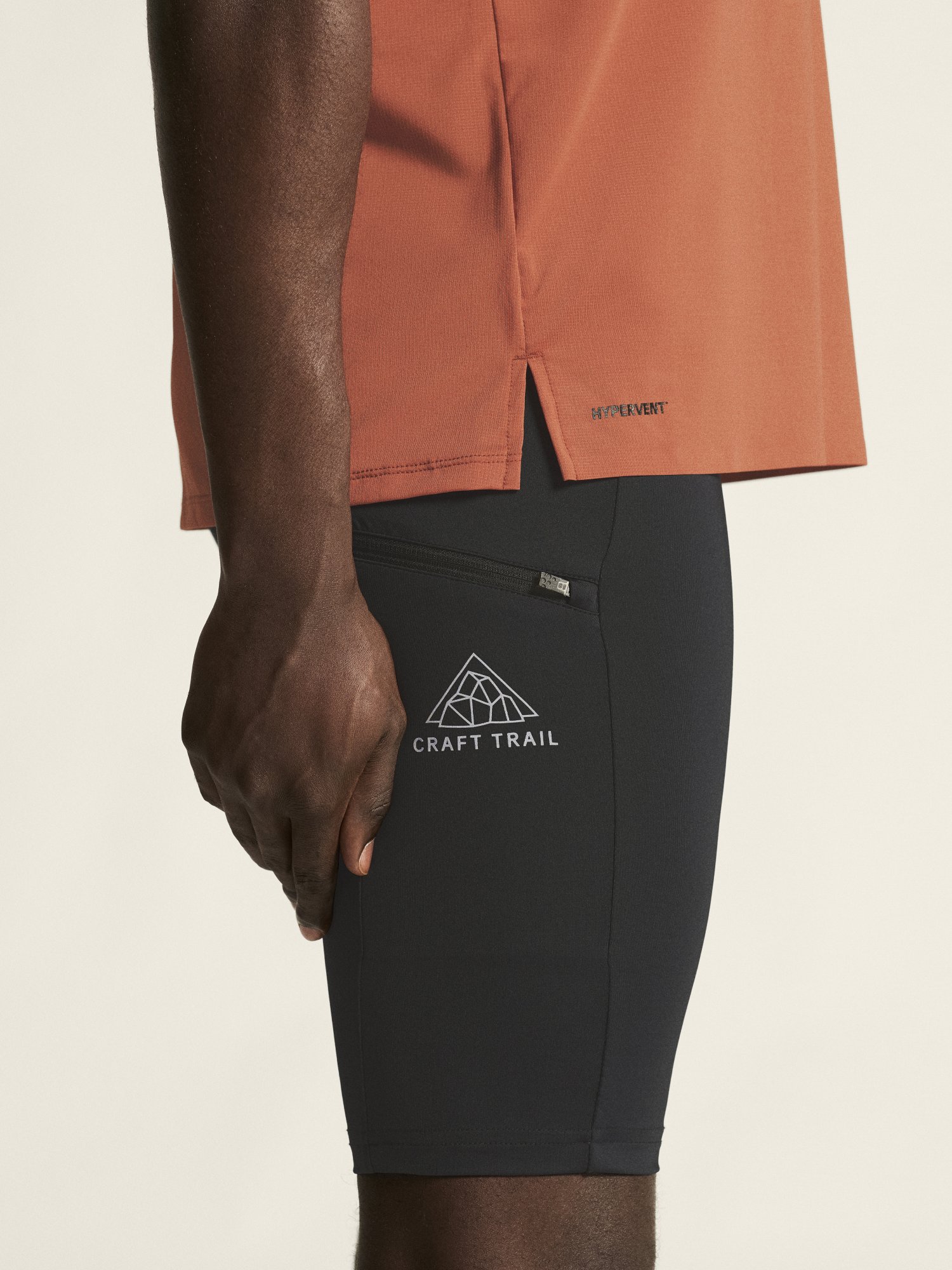 CRAFT PRO Trail Short Tights 2 M Černá