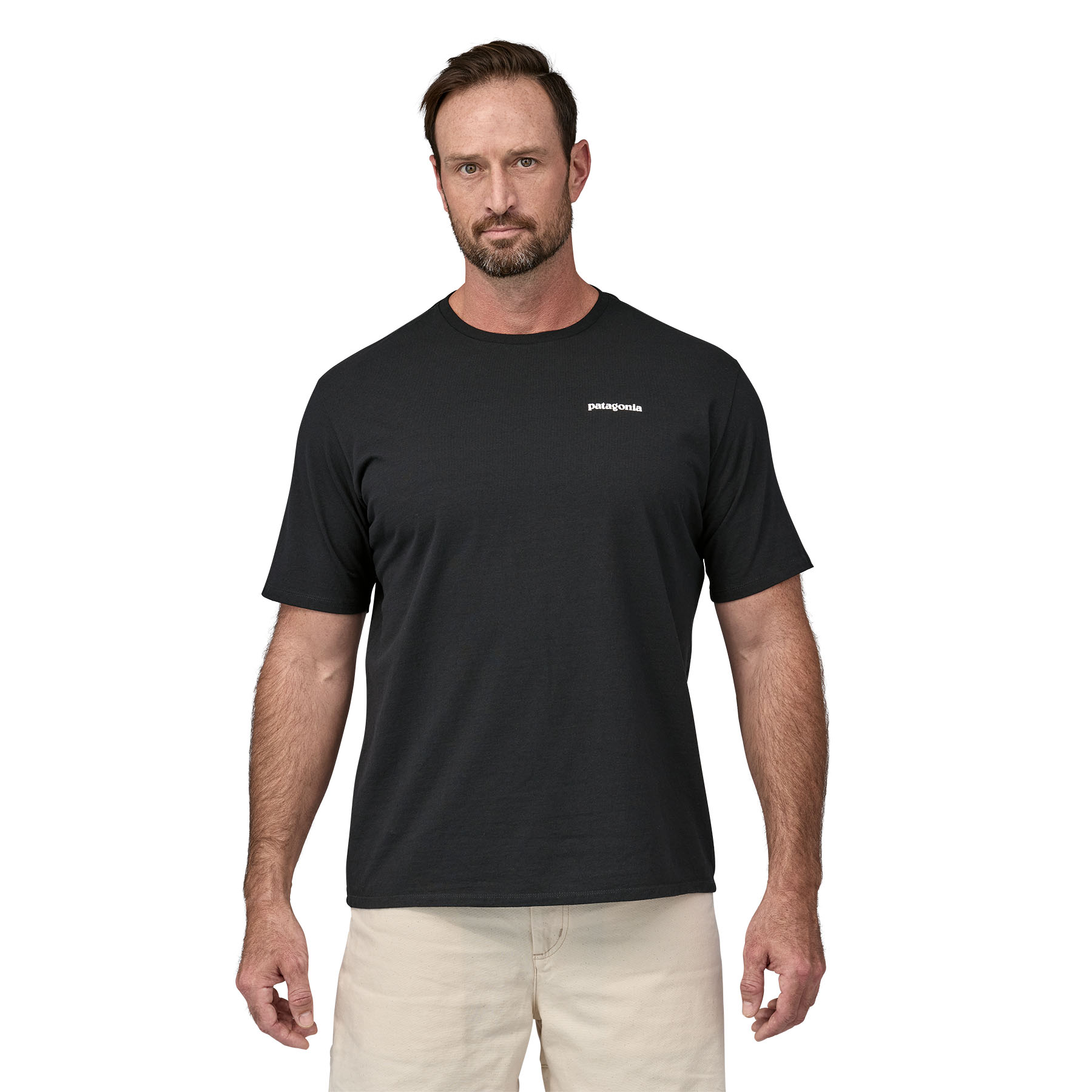 PATAGONIA Men's P-6 Logo Responsibili-Tee® Black
