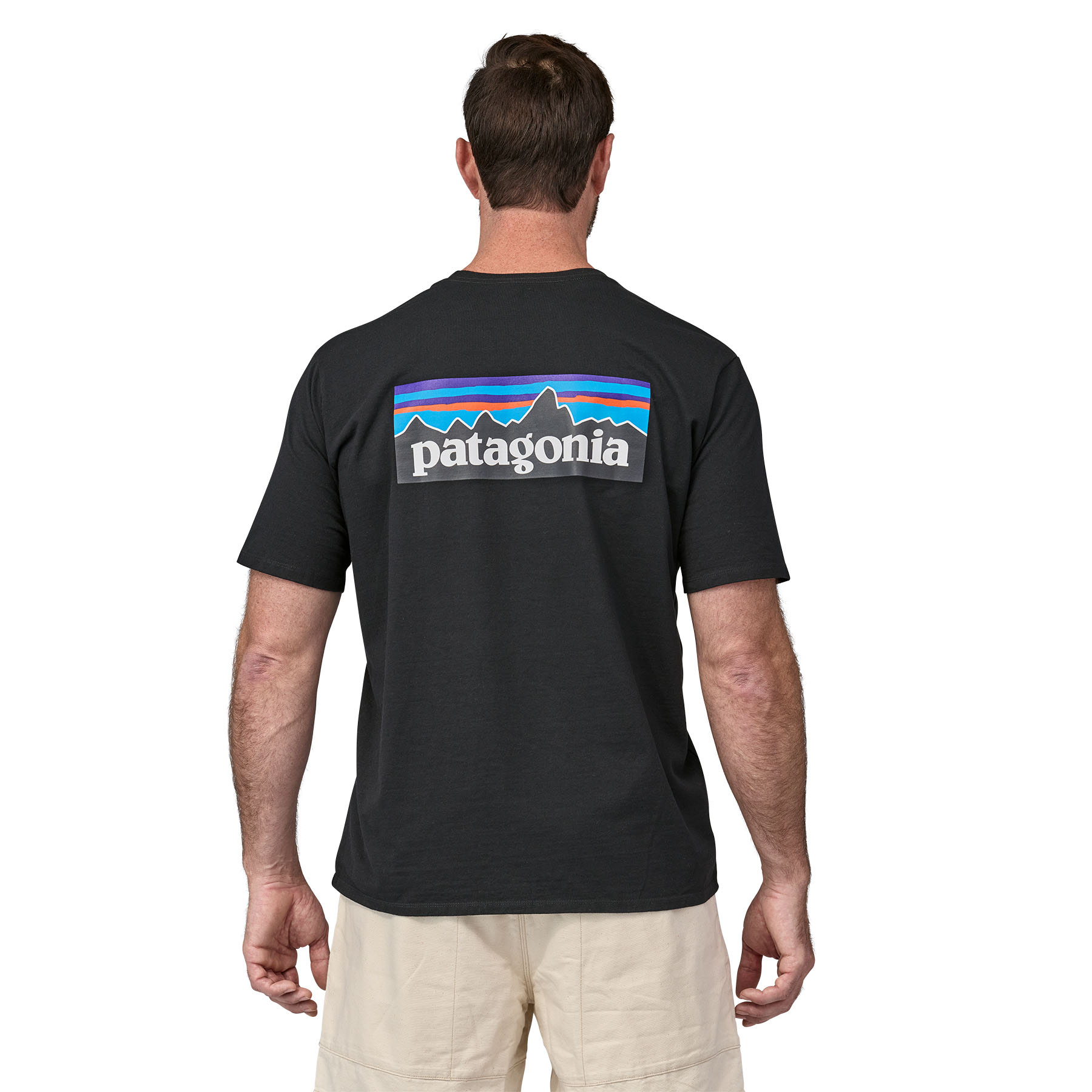 PATAGONIA Men's P-6 Logo Responsibili-Tee® Black