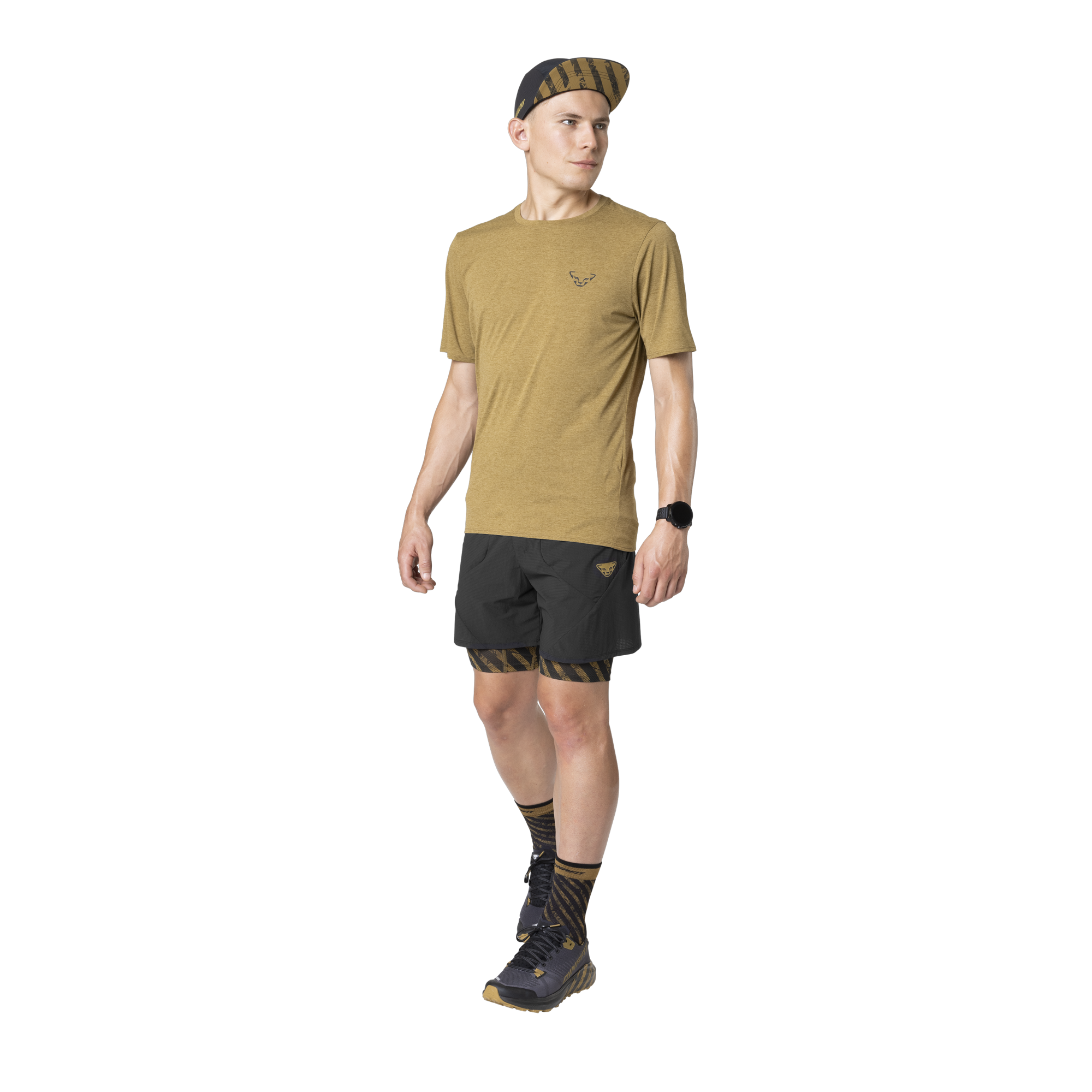 DYNAFIT Trail 2in1 Shorts Black Out / Tobacco 