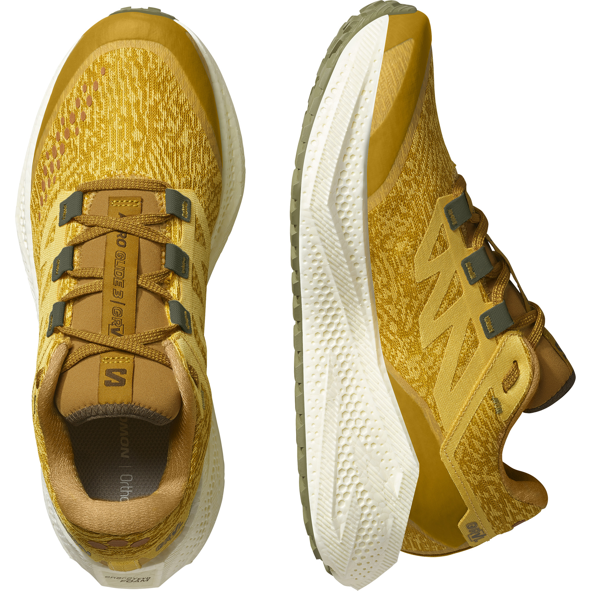 SALOMON AERO GLIDE 3 GRVL Spicy Mustard / Vanilla Ice / Deep Lichen Green