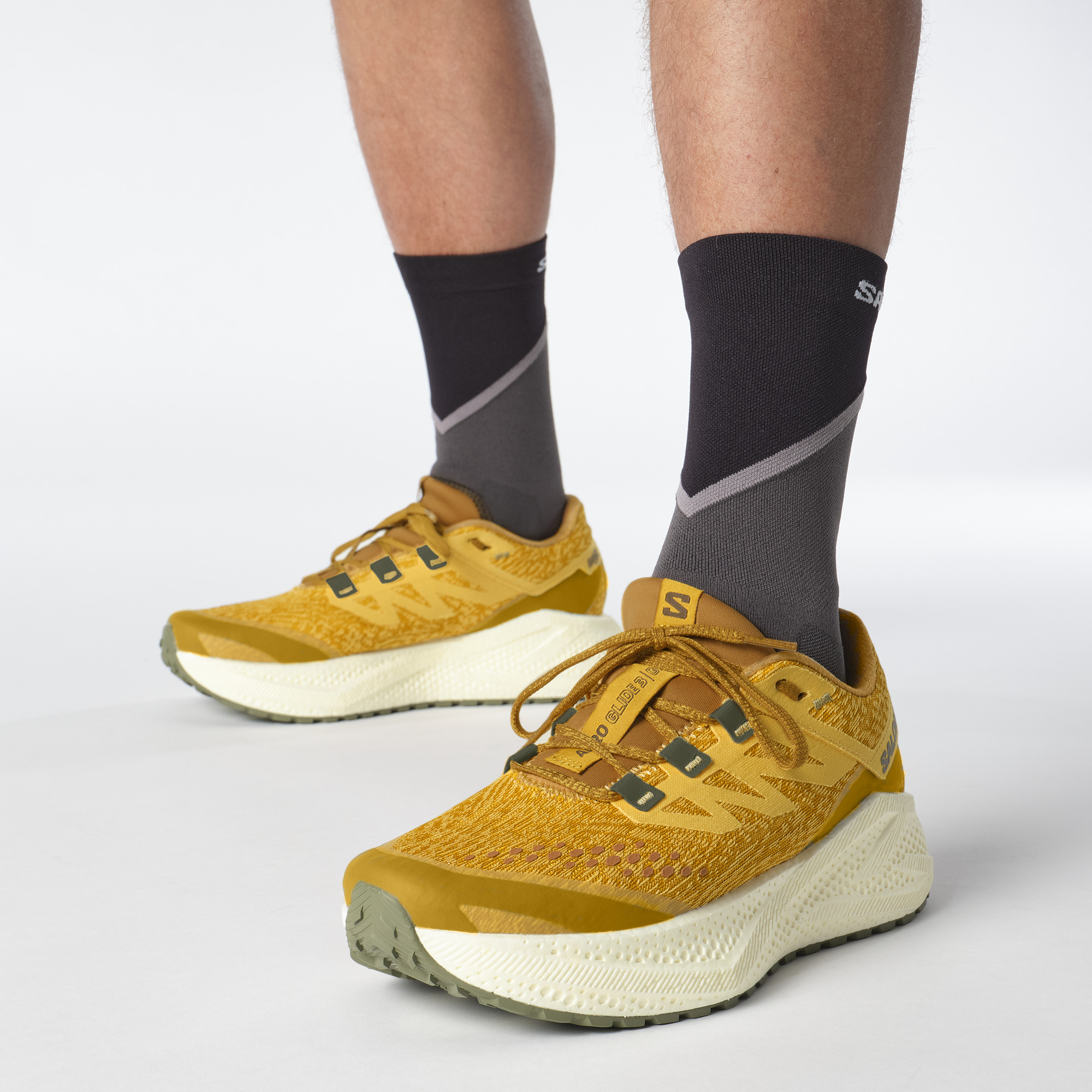 SALOMON AERO GLIDE 3 GRVL Spicy Mustard / Vanilla Ice / Deep Lichen Green