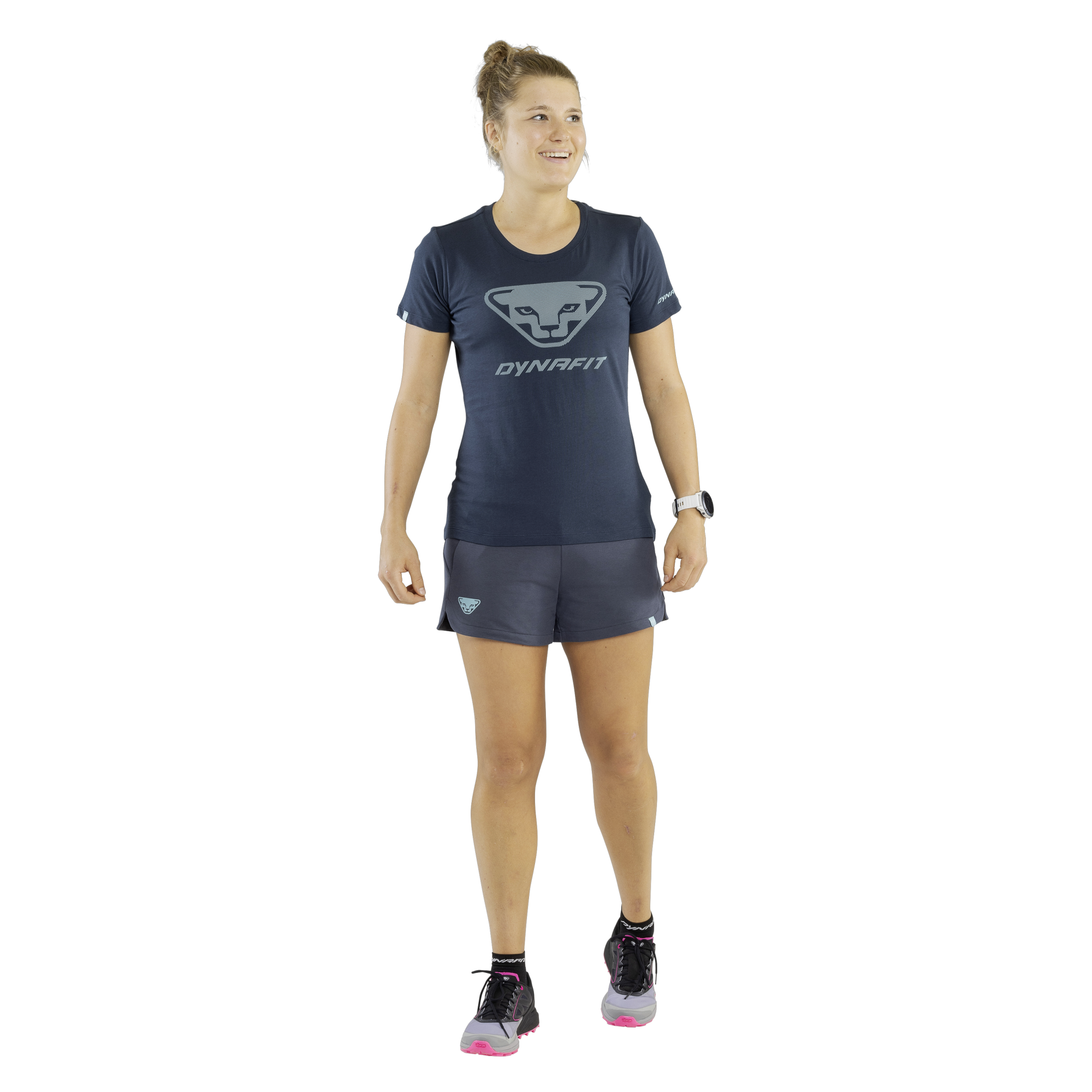 DYNAFIT Graphic Cotton T-Shirt Women Blueberry / 3D