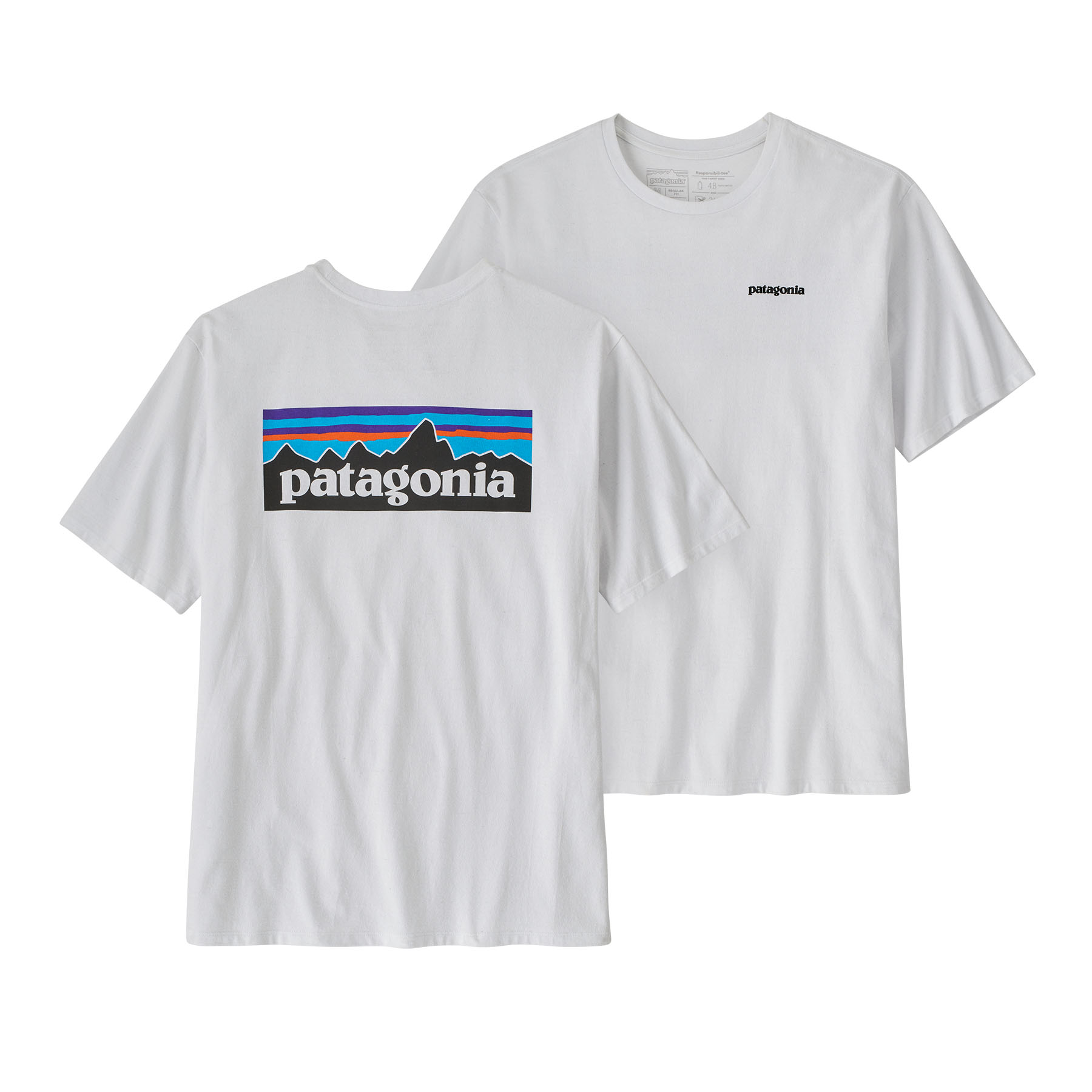 PATAGONIA Men's P-6 Logo Responsibili-Tee® White