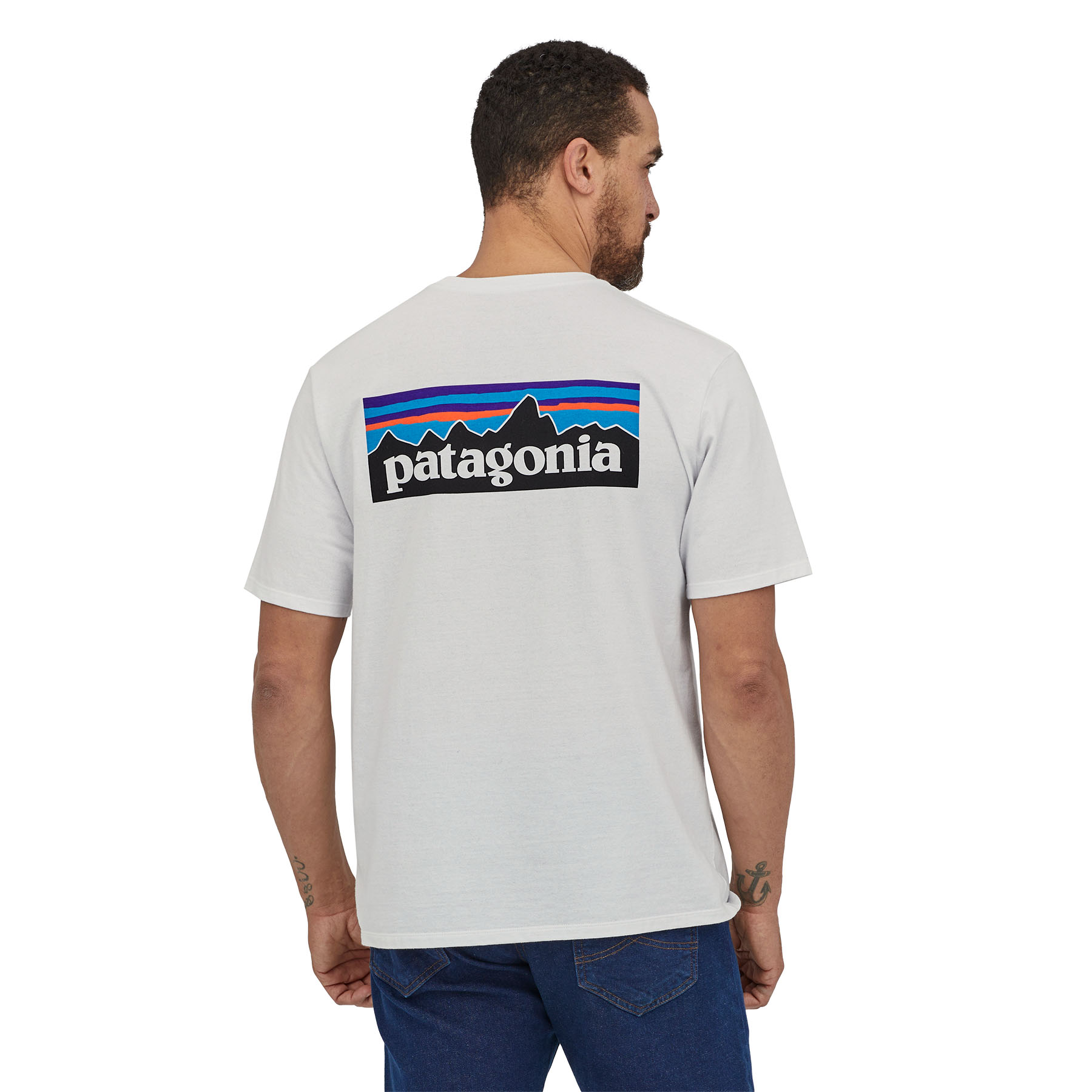 PATAGONIA Men's P-6 Logo Responsibili-Tee® White
