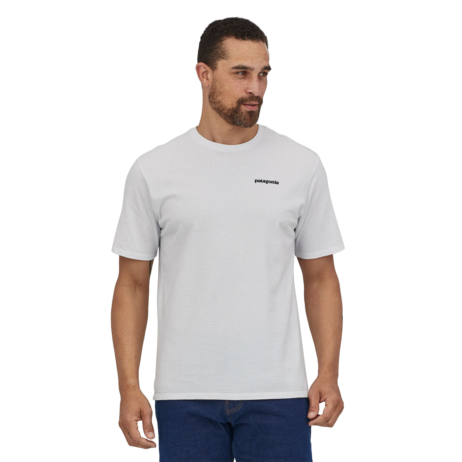 PATAGONIA Men's P-6 Logo Responsibili-Tee® White
