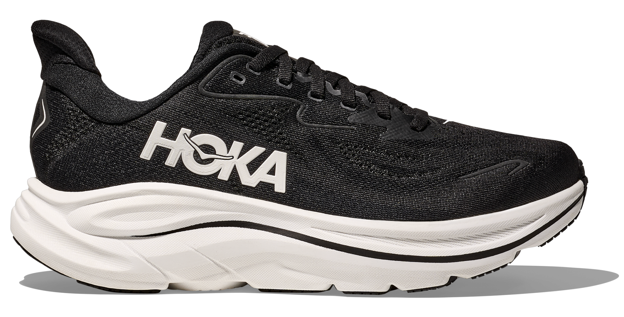 HOKA Clifton 10 W WIDE Black / White