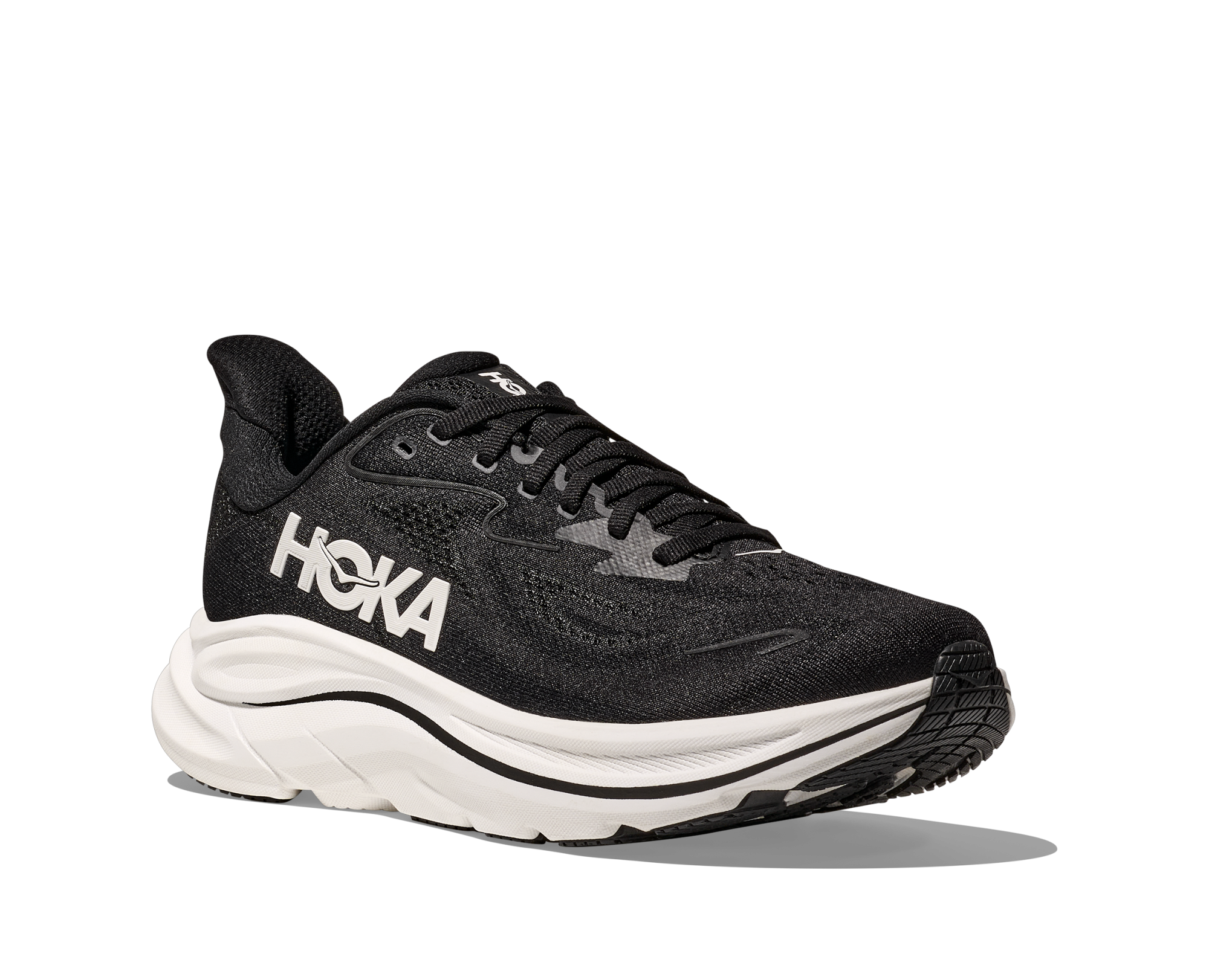 HOKA Clifton 10 W WIDE Black / White