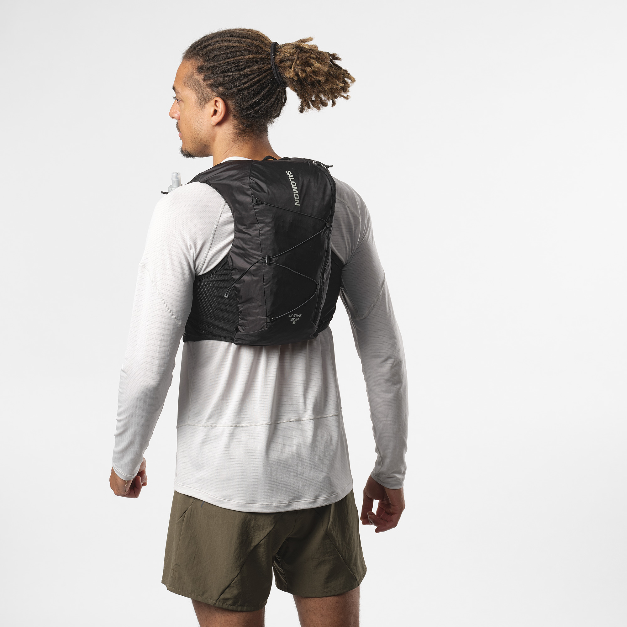 SALOMON Active Skin 8 Set Black / Metal