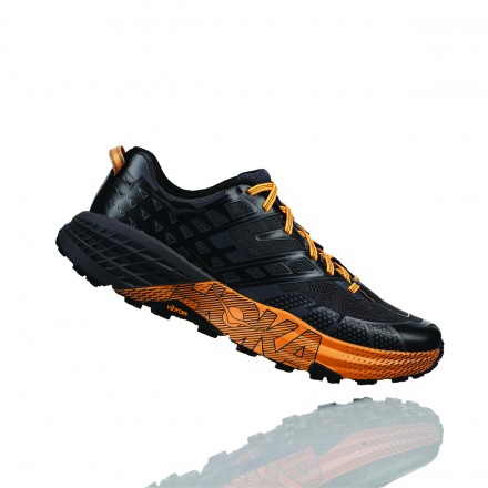 HOKA SPEEDGOAT 2 Black/Kumquat