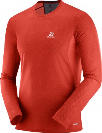 SALOMON TRAIL RUNNER LS TEE M Fiery Red