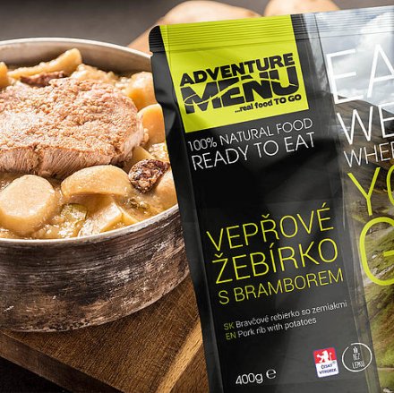 ADVENTURE MENU Vepřové žebírko s bramborem