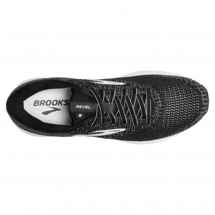 BROOKS REVEL 3  Black/Blackened Pearl/White