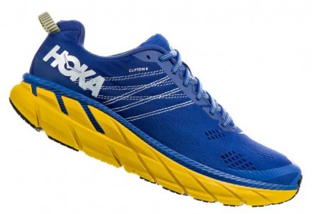 HOKA CLIFTON 6 WIDE Nebulas Blue/Lemon