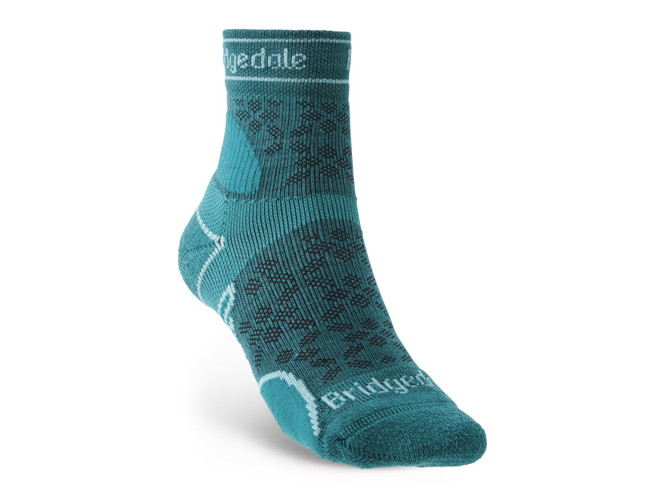 BRIDGEDALE Trail Run Ultralight T2 Merino Sport 3/4 Crew W Teal