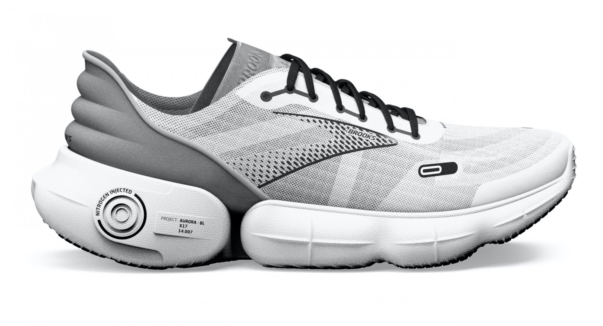 BROOKS Aurora-BL White/Alloy/Black