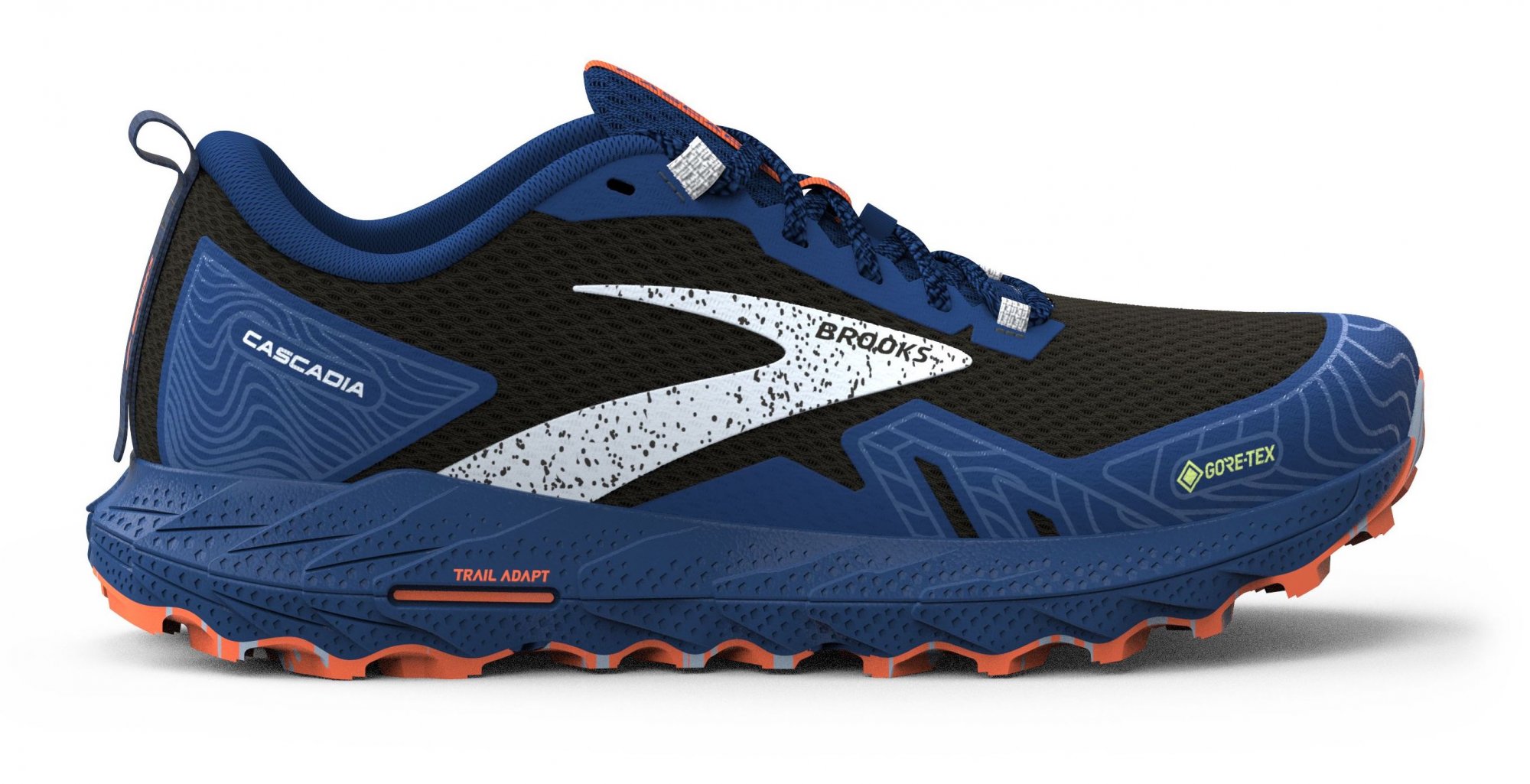 BROOKS Cascadia 17 GTX Black/Blue/Firecracker