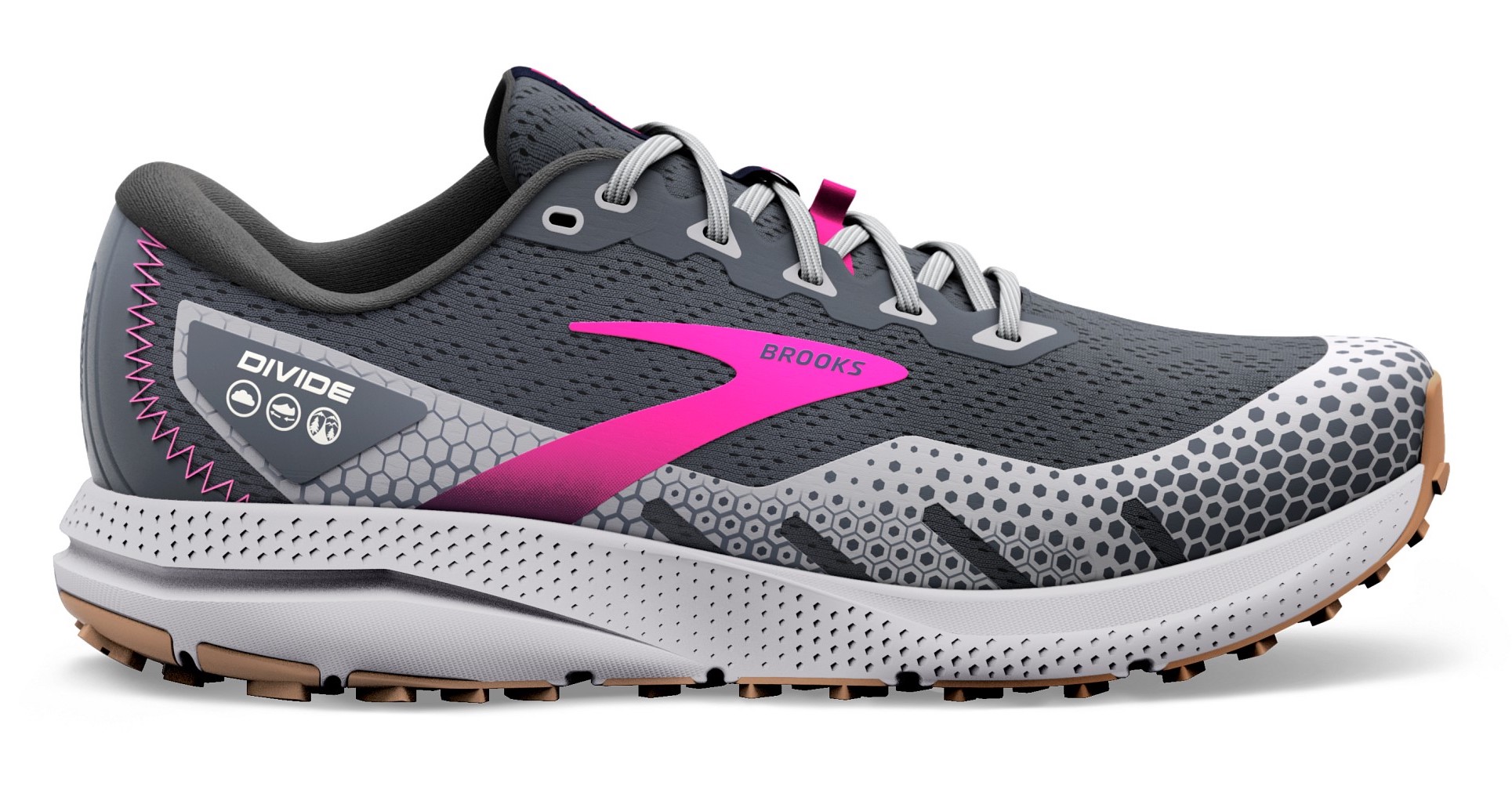 BROOKS Divide 3 W Ebony/Grey/Pink