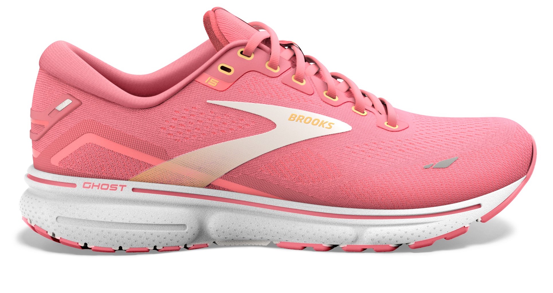 BROOKS Ghost 15 W Rose/Fiery Coral/ White