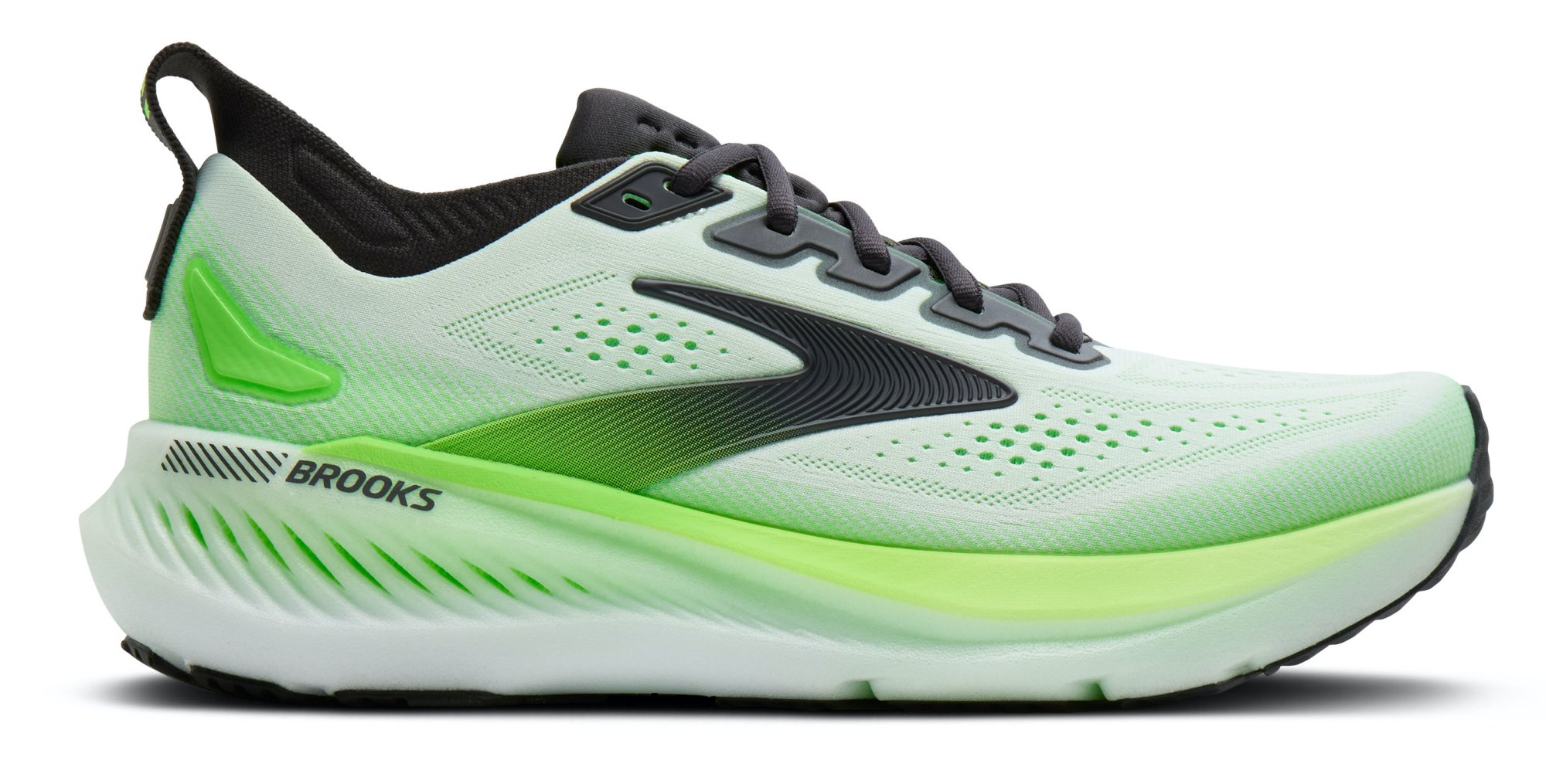 BROOKS Glycerin GTS 23 M White / Phantom / Green Gecko