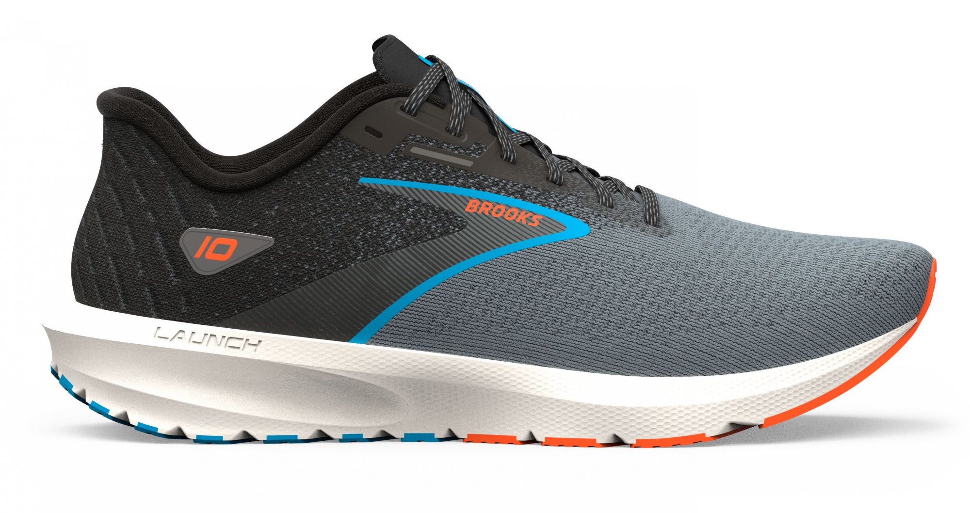 BROOKS Launch 10 Black/Grey/Orange Clown Fish