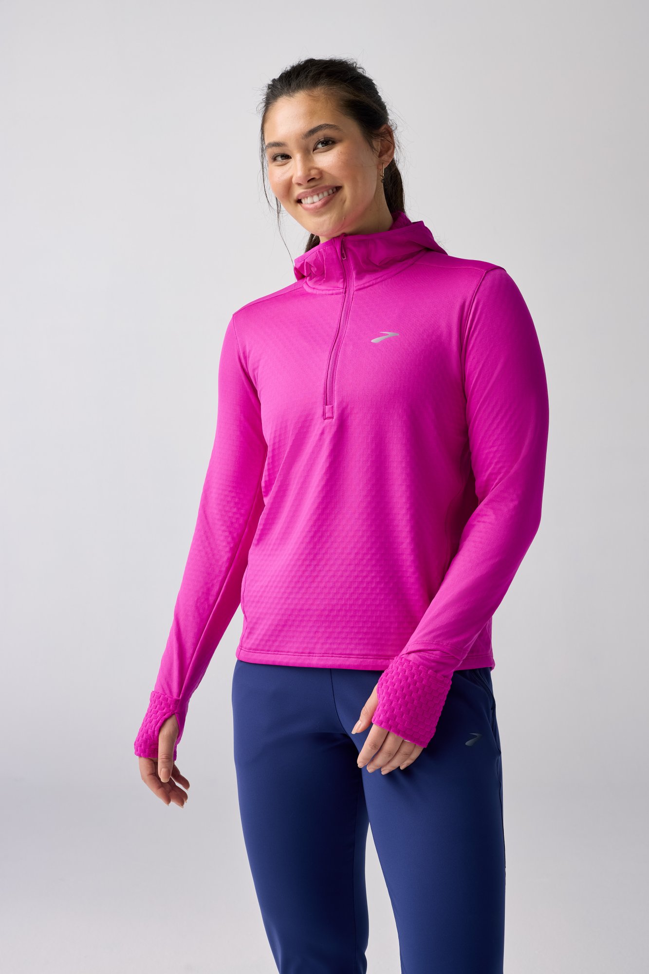 BROOKS Notch Thermal Hoodie 3.0 W Magenta