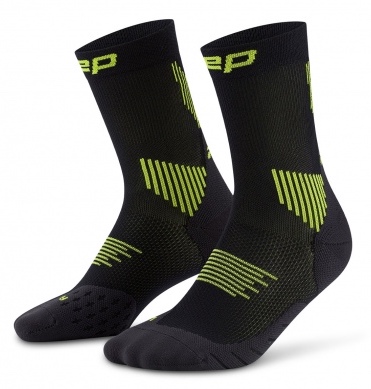 CEP Vysoké Ponožky 5.0 M Black / Lime 
