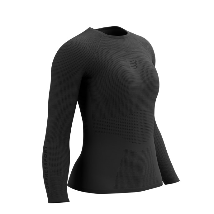 COMPRESSPORT ON/OFF BASE LAYER LS TOP W BLACK